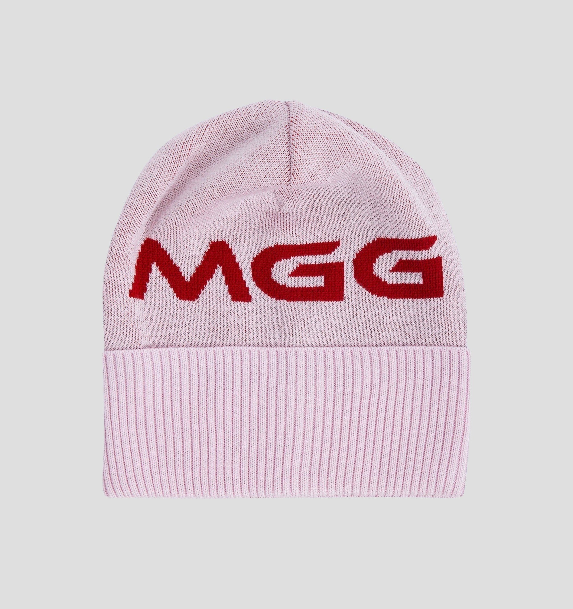 Merino Oversize Cuffed Beanie - Snow White / Navy Blue / One Size