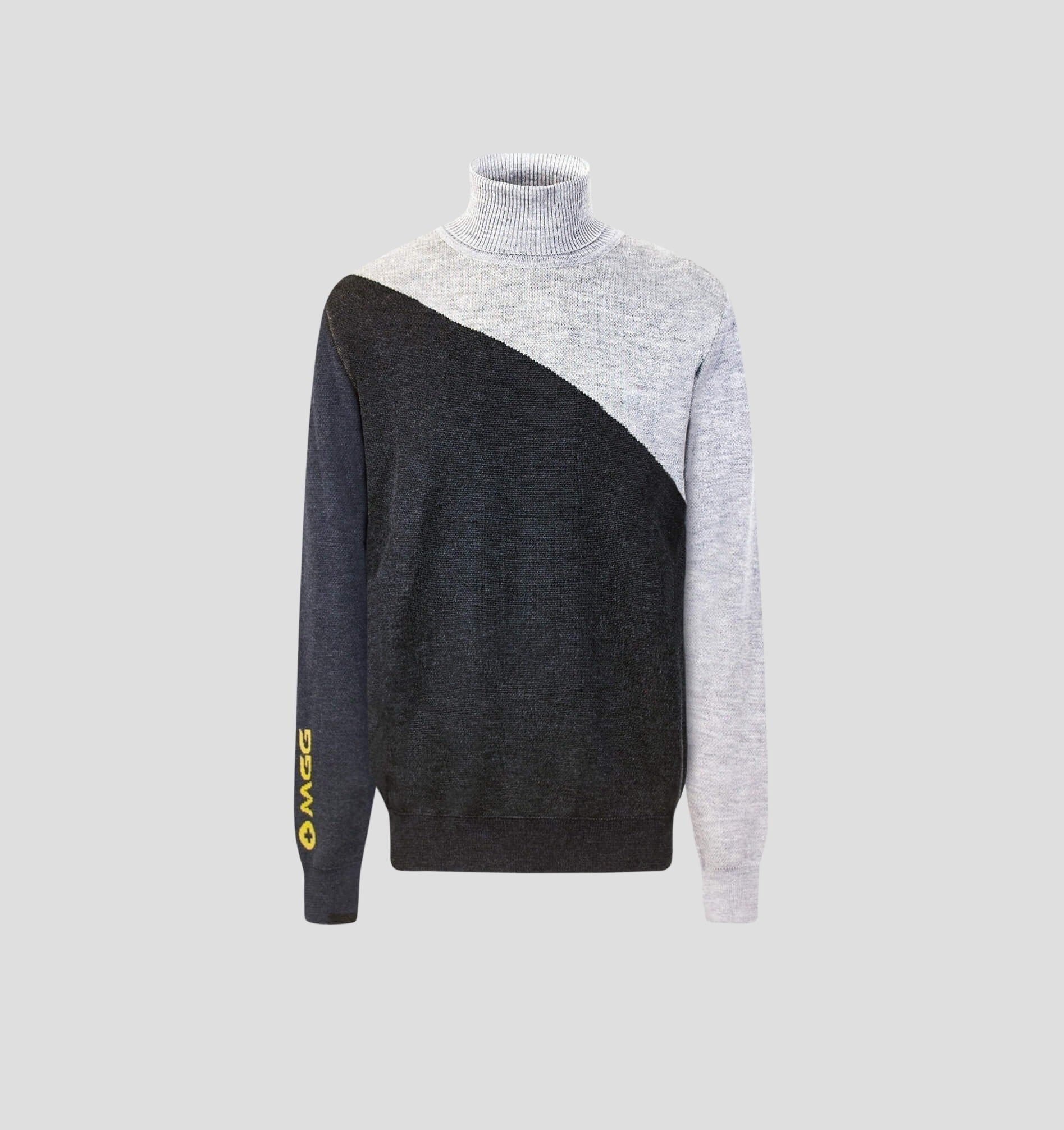 Abstract Merino Sweater - Anthracite Grey / Stone Grey / S