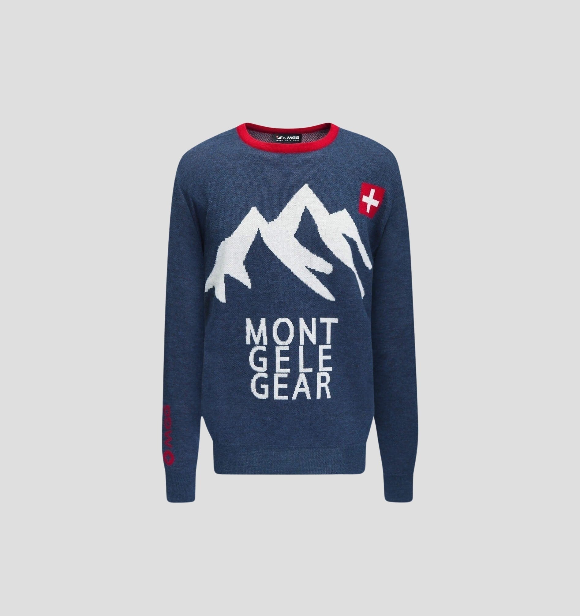 MGG Merino Sweater - Navy Blue / Snow White / S