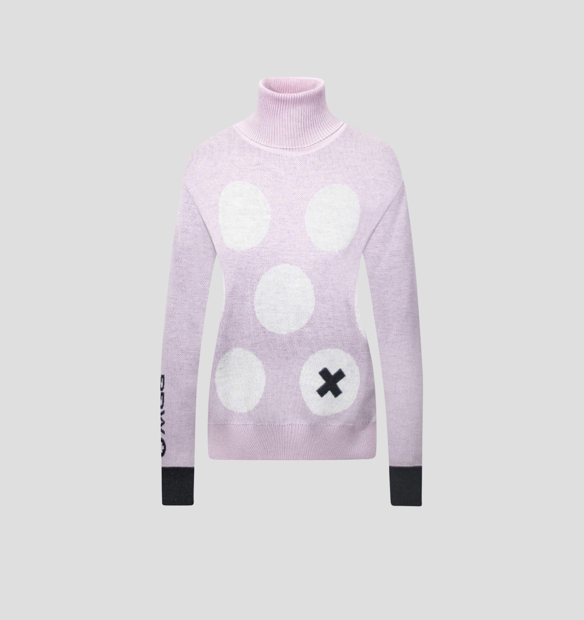 Abstract Merino Sweater - Soft Pink / Snow White / XS