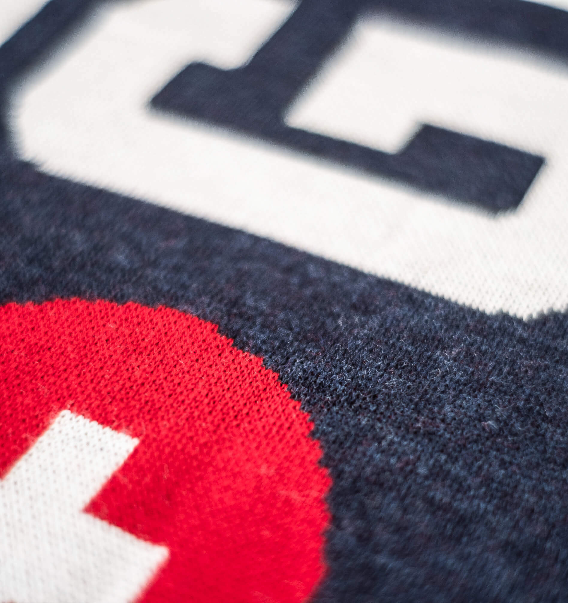 Merino Oversize Scarf (220cm x 32cm) - Navy Blue / Ocean Blue / 220cm x 32cm