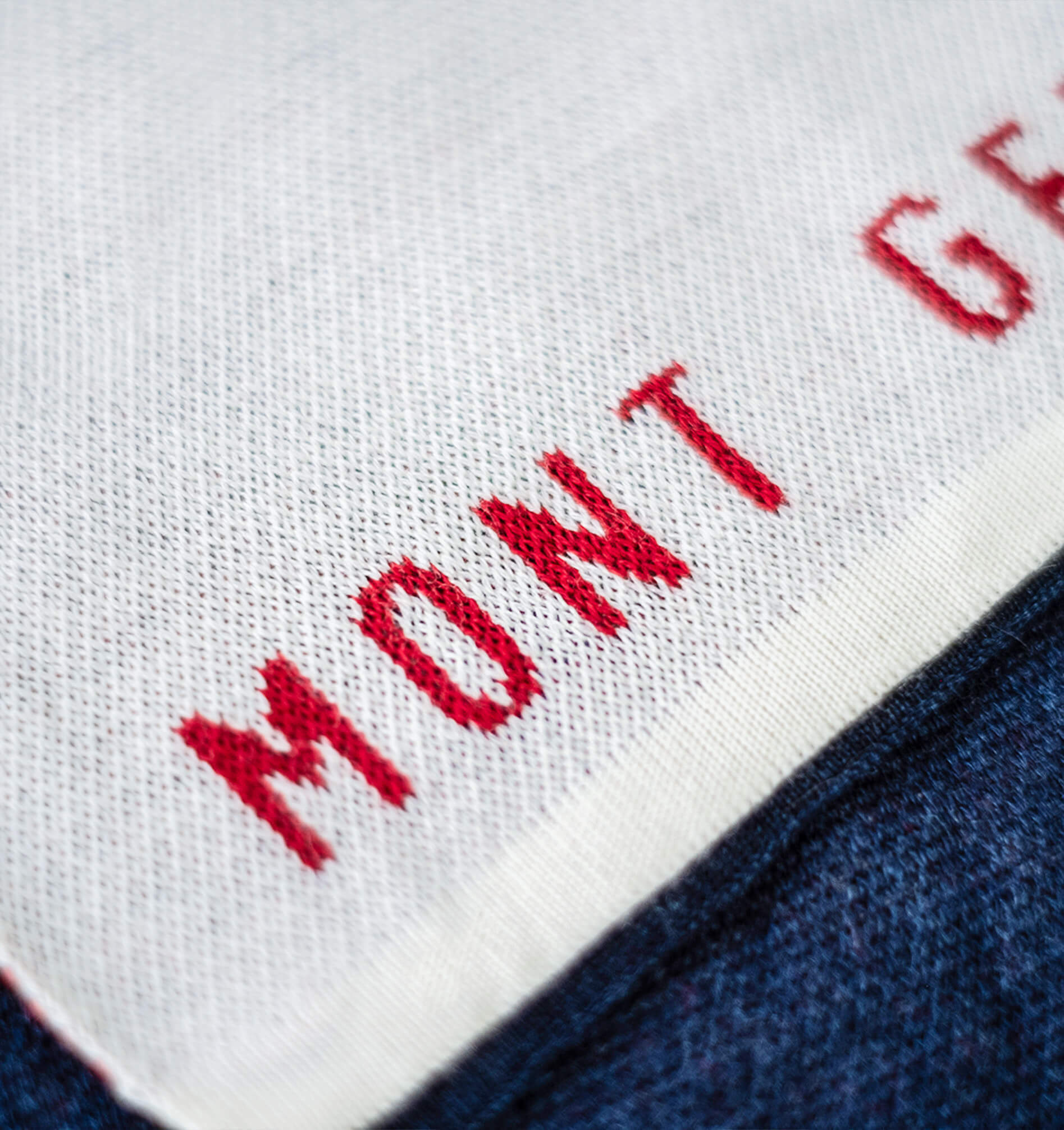 Merino Oversize Scarf (220cm x 32cm) - Navy Blue / Ocean Blue / 220cm x 32cm