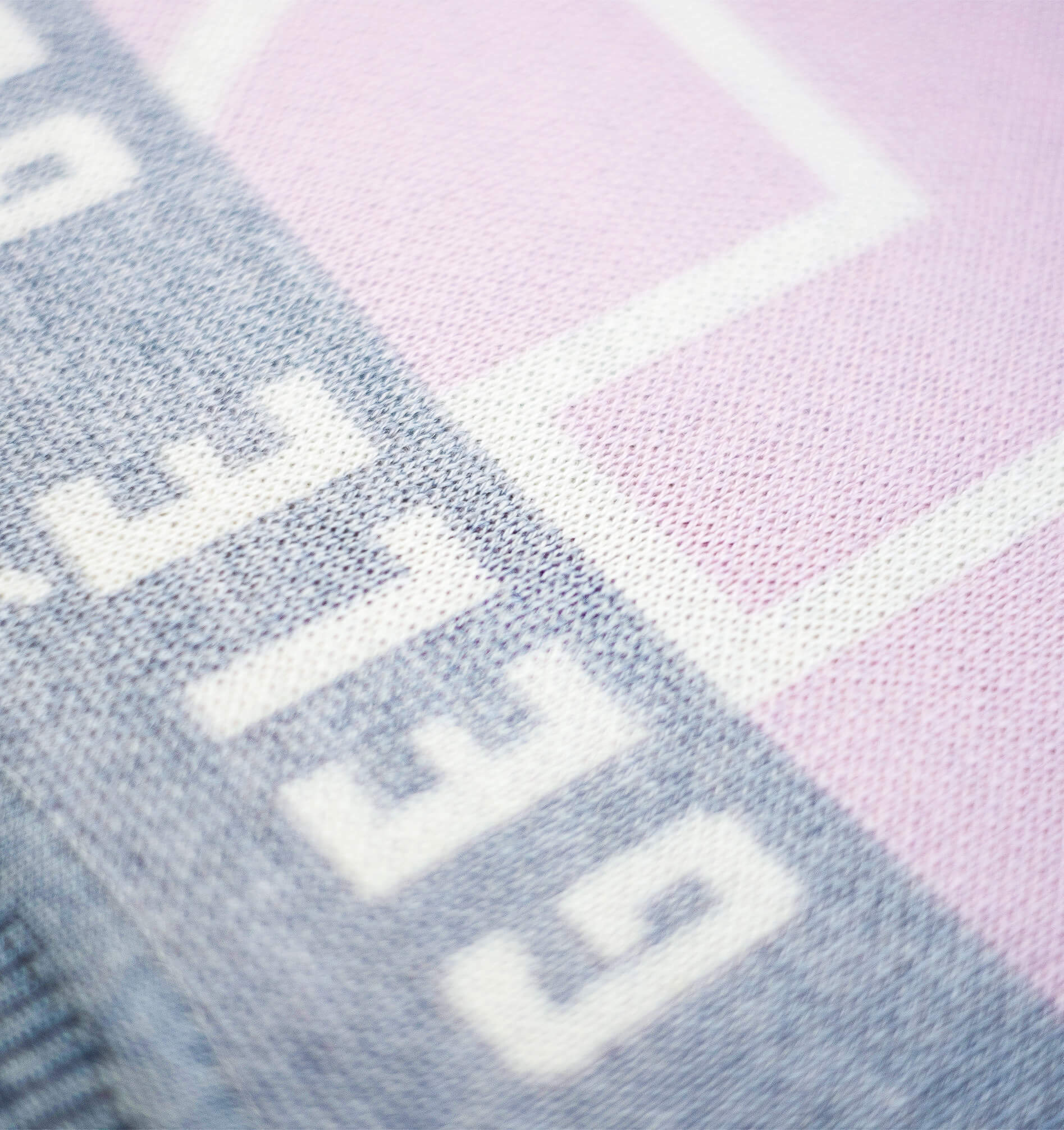 Abstract Merino Sweater - Soft Pink / Stone Grey / XS