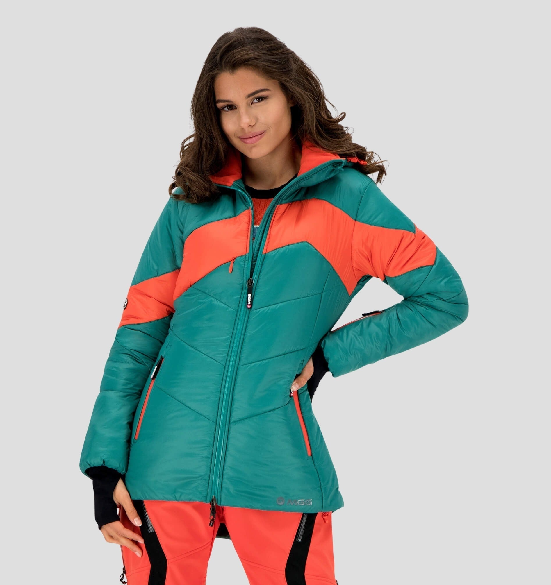 Kenai Crossover Jacket 2.0 - Teal Green / Fire Red / XS