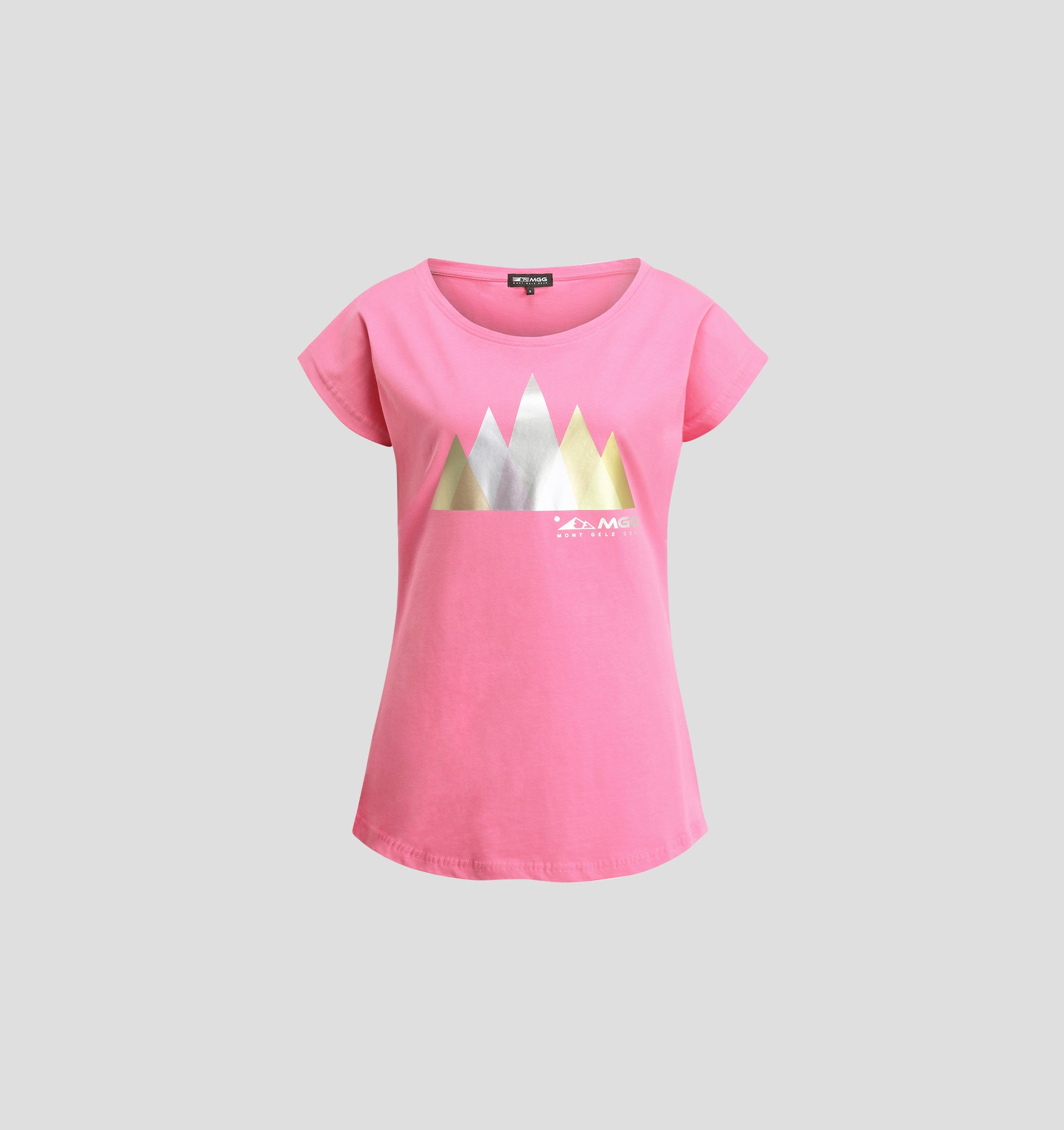 Cotton Loose Fit Mountain Tee - Carnation Pink / XS
