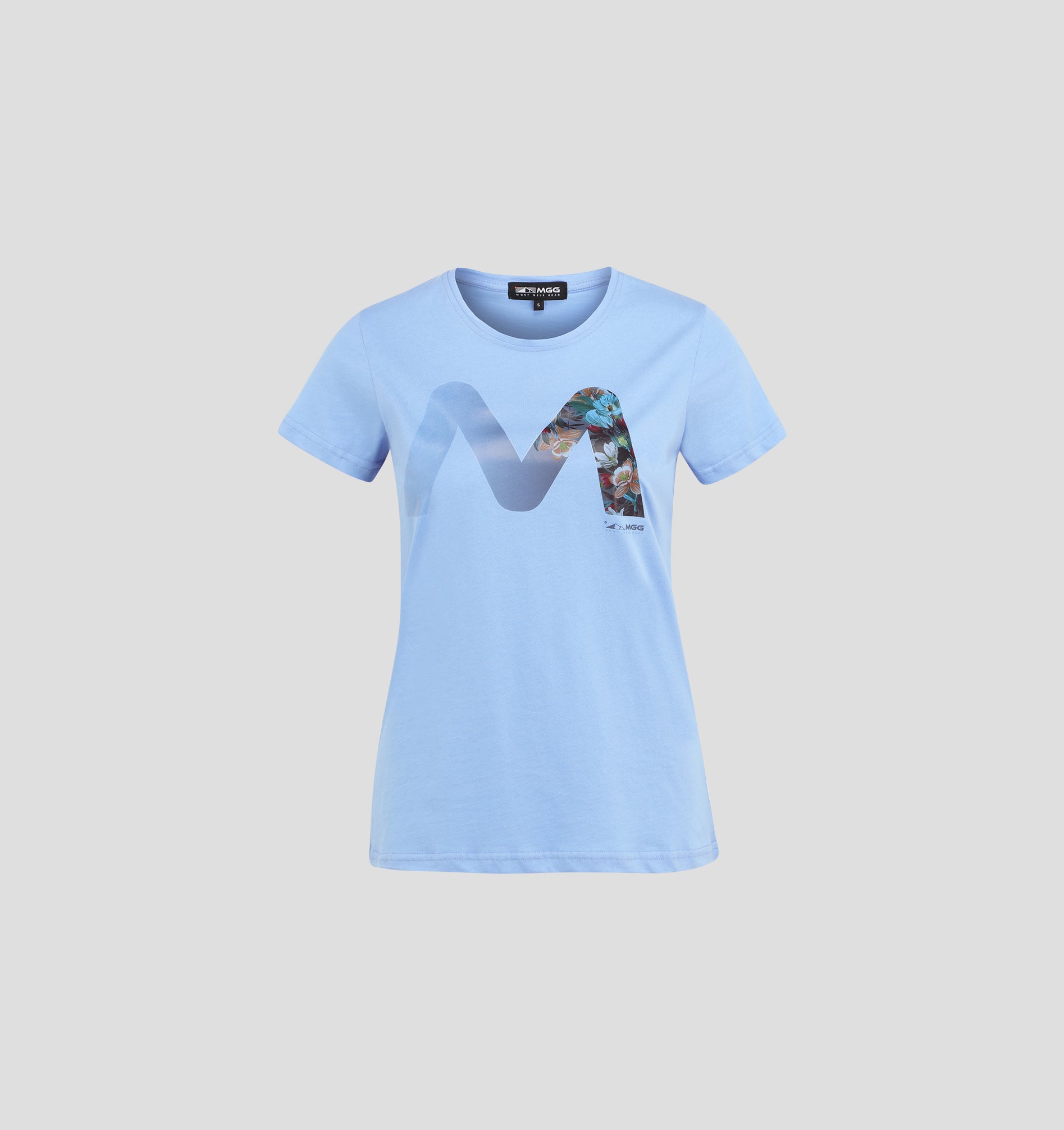 Cotton Classic Tee - Sky Blue / Multi Coloured / XS