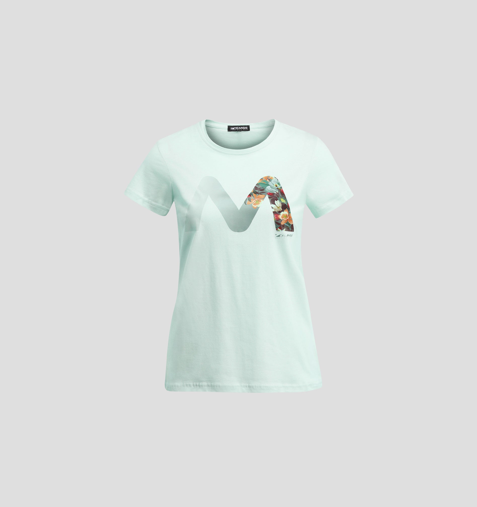 Cotton Classic Tee - Sky Blue / Multi Coloured / XS