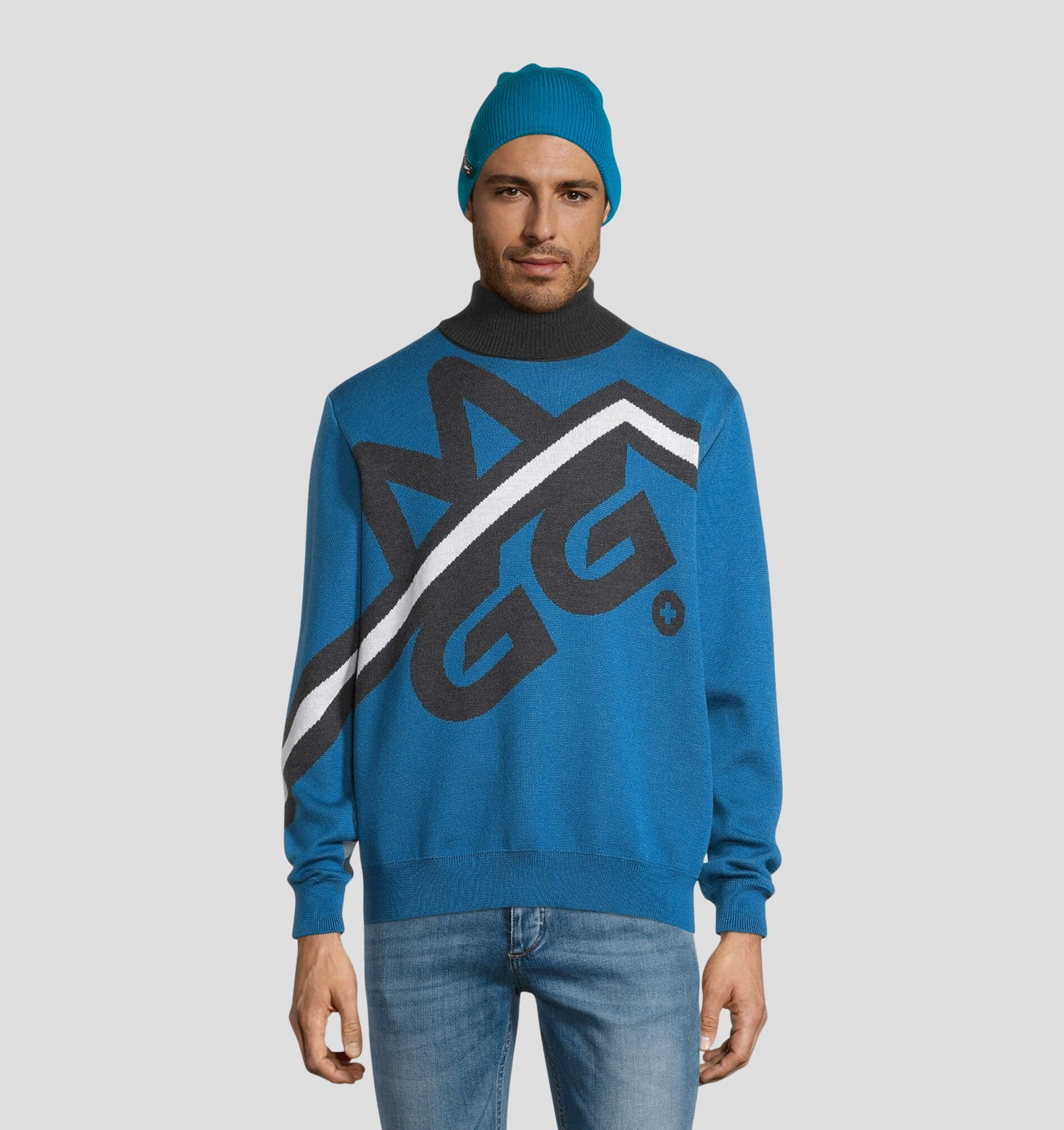 Merino Slouch Beanie - Ocean Blue / One Size