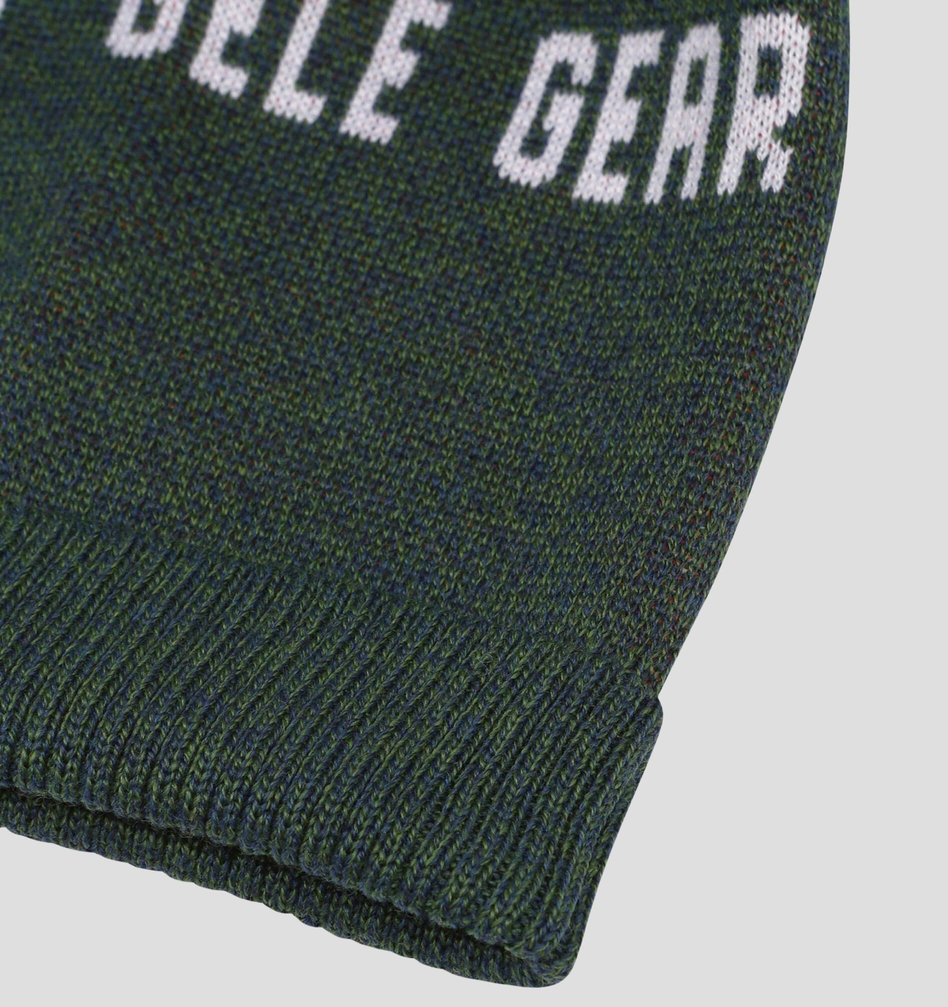 Merino Cuffed Beanie - Onyx Black / Snow White / One Size