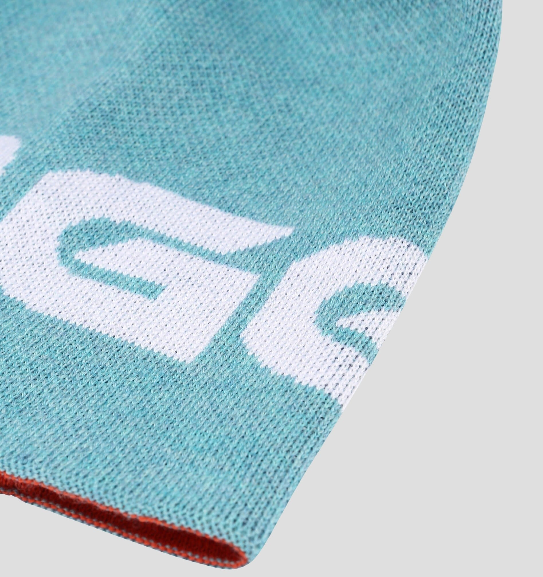 Merino Cuffless Beanie - Navy Blue / Stone Grey / One Size