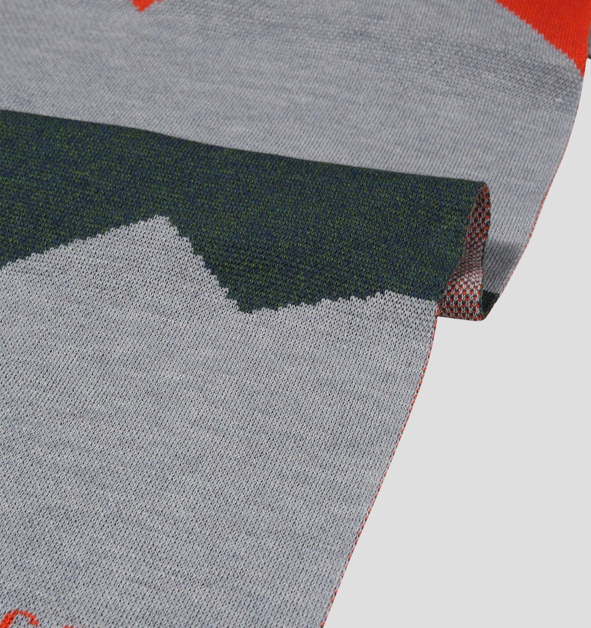 Merino Oversize Scarf (220cm x 32cm) - Navy Blue / Ocean Blue / 220cm x 32cm