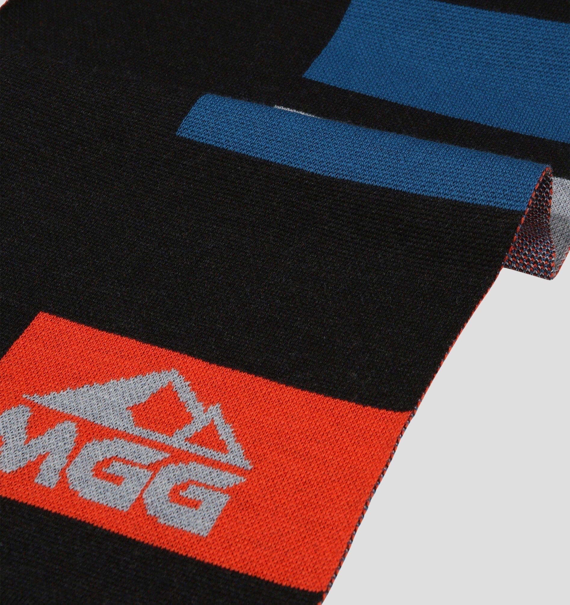 Merino Oversize Scarf (220cm x 32cm) - Navy Blue / Ocean Blue / 220cm x 32cm