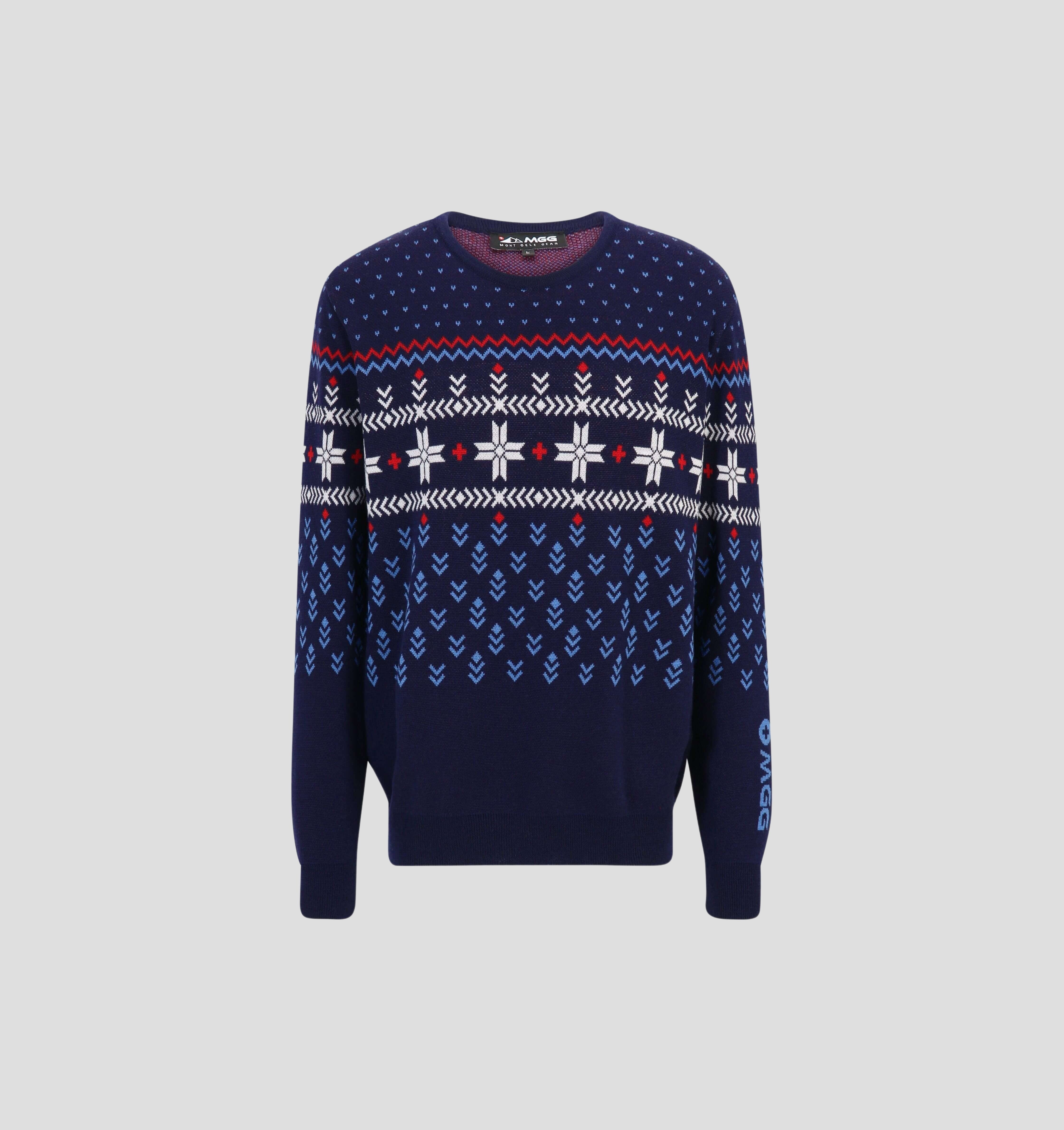 Nordic Merino Sweater - Navy Blue / S