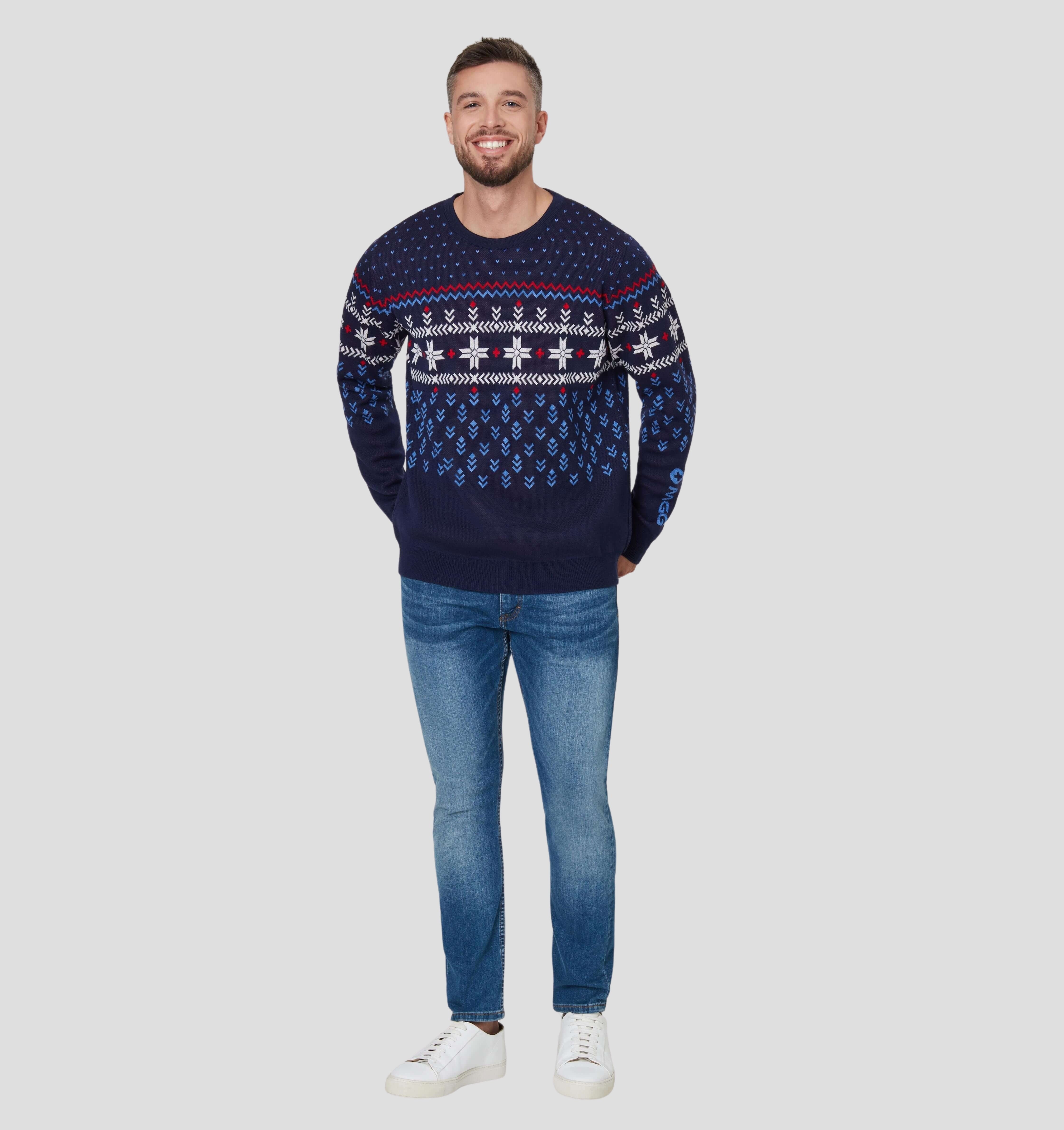 Nordic Merino Sweater - Navy Blue / S