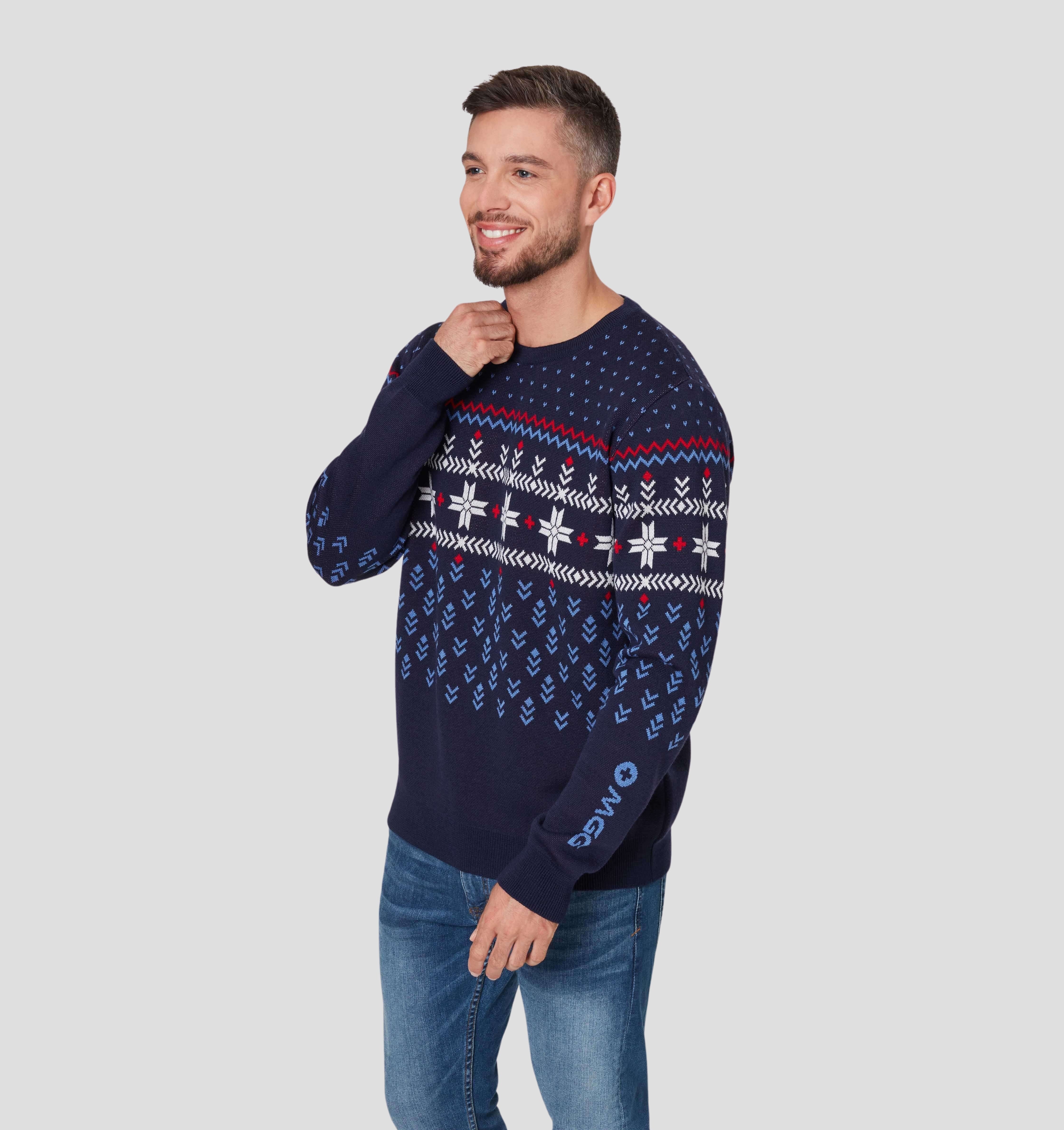 Nordic Merino Sweater - Navy Blue / S