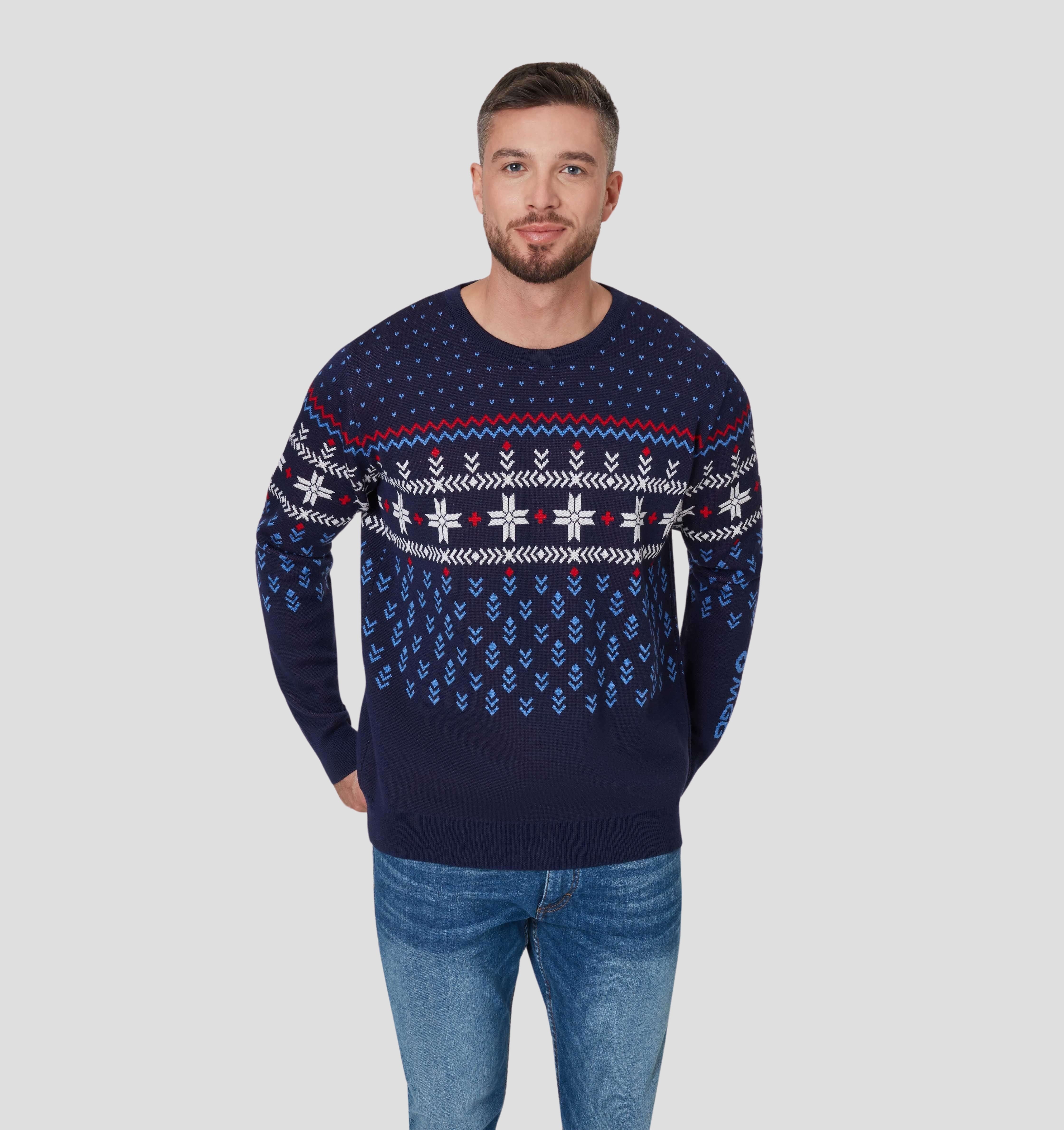 Nordic Merino Sweater - Navy Blue / S