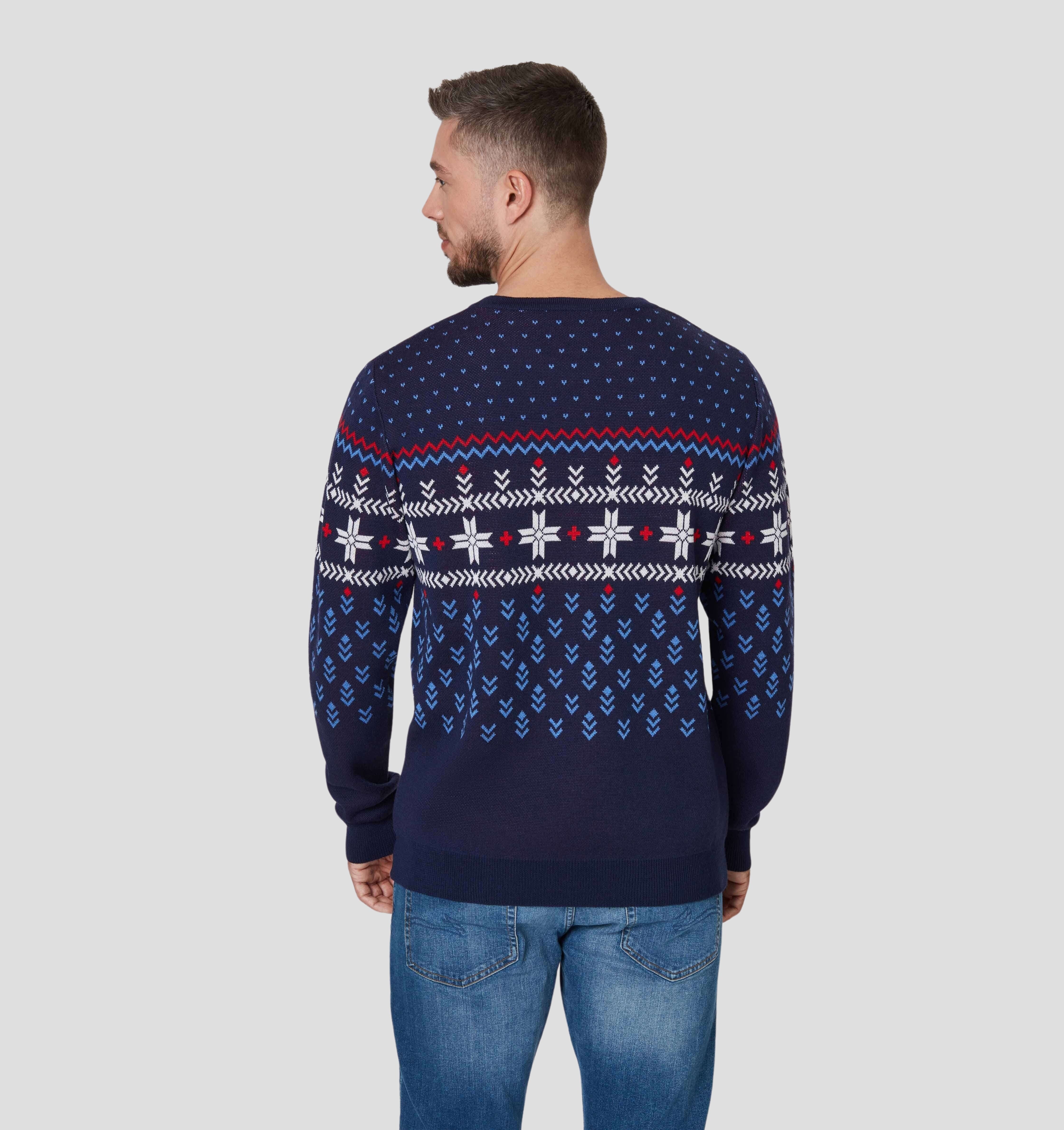 Nordic Merino Sweater - Navy Blue / S