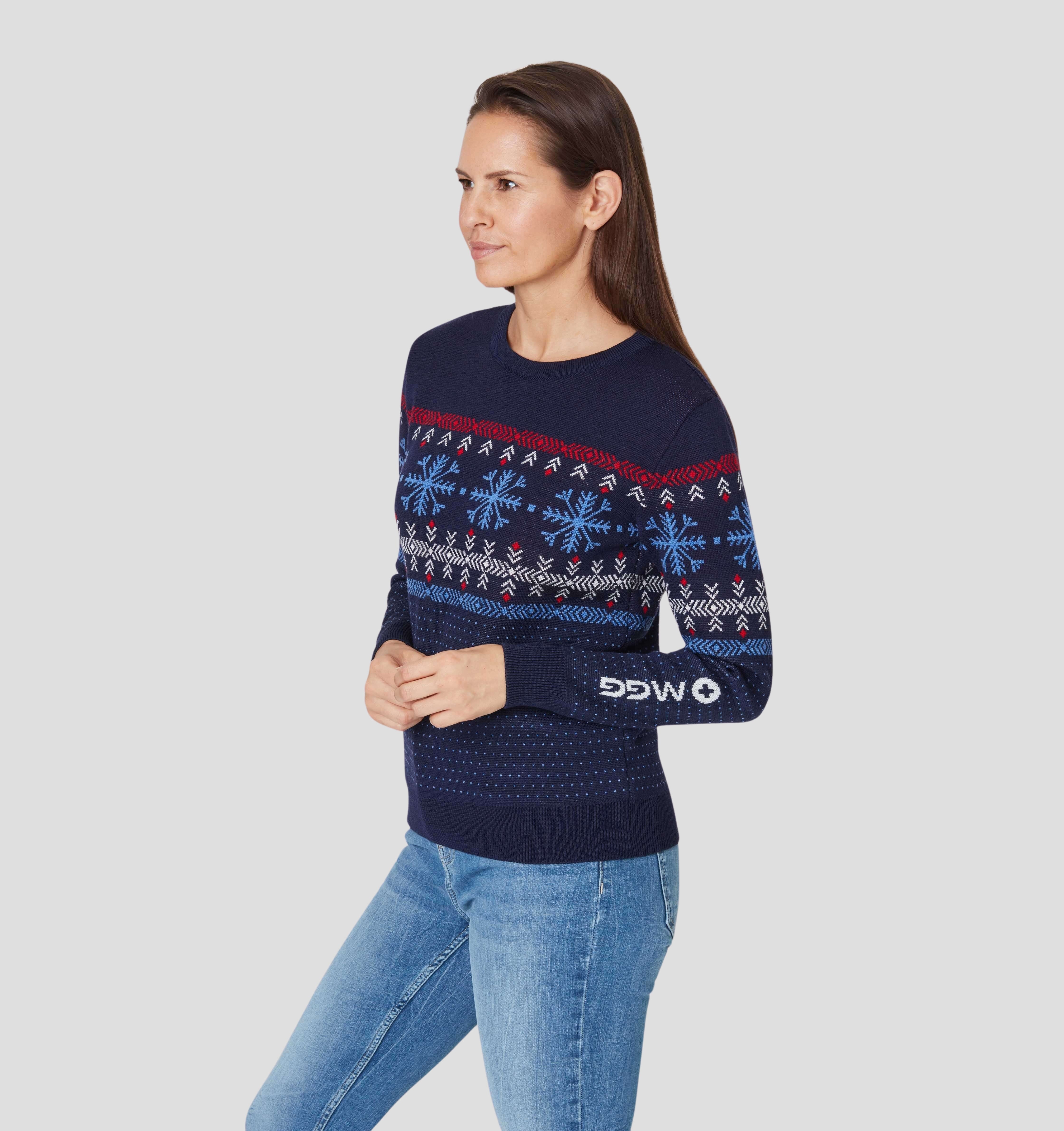 Nordic Merino Sweater - Navy Blue / XS