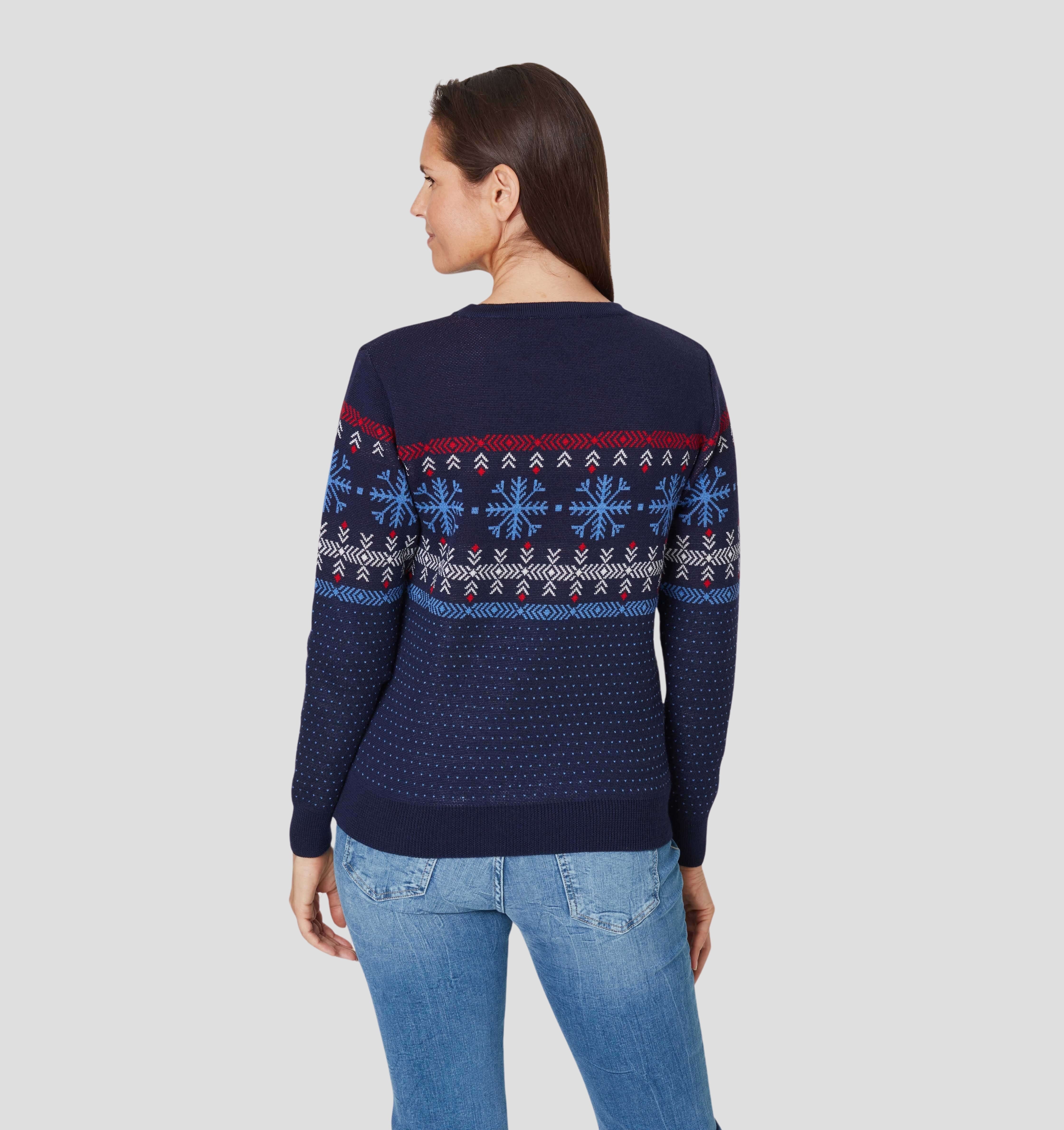 Nordic Merino Sweater - Navy Blue / XS