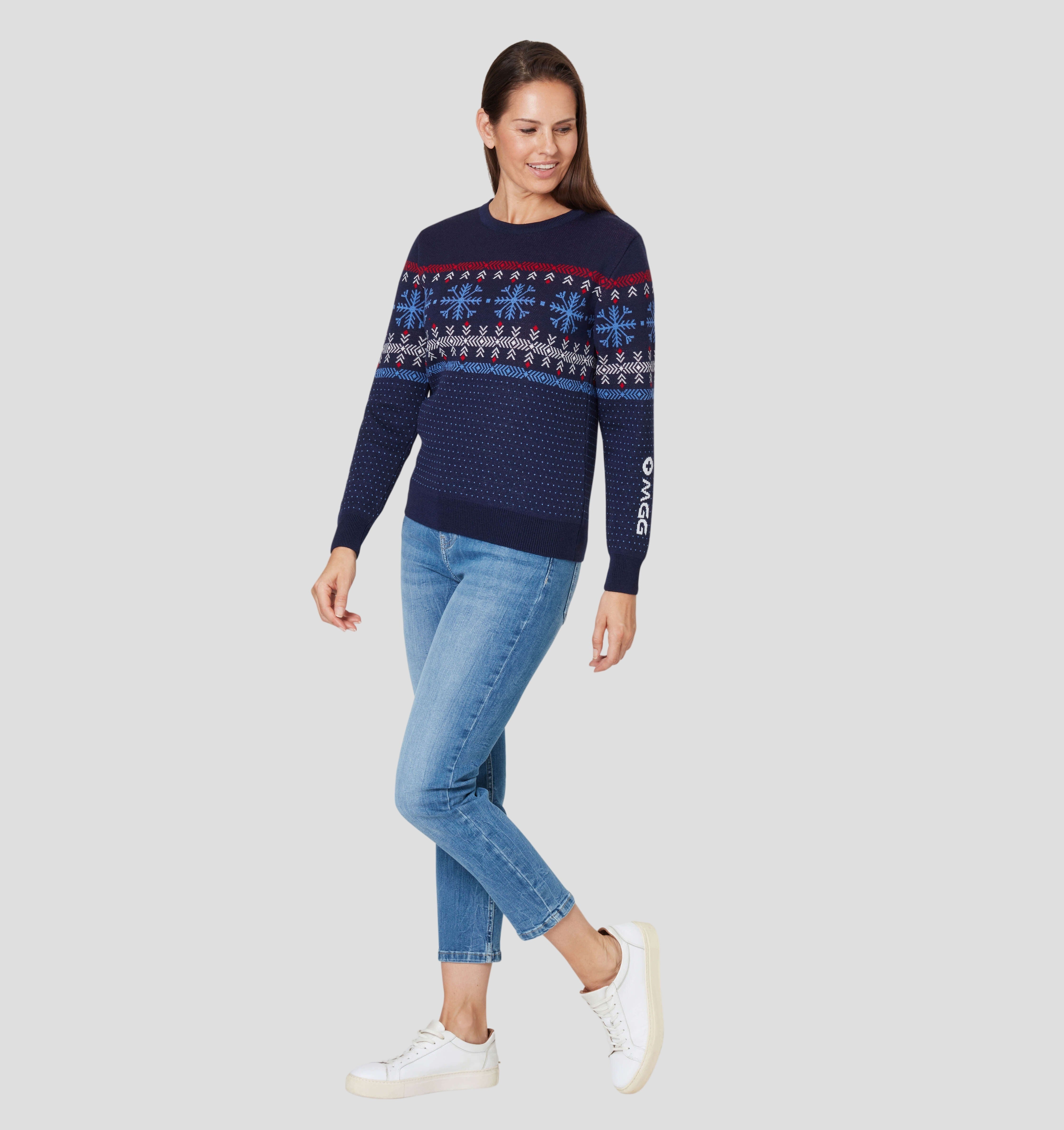 Nordic Merino Sweater - Navy Blue / XS