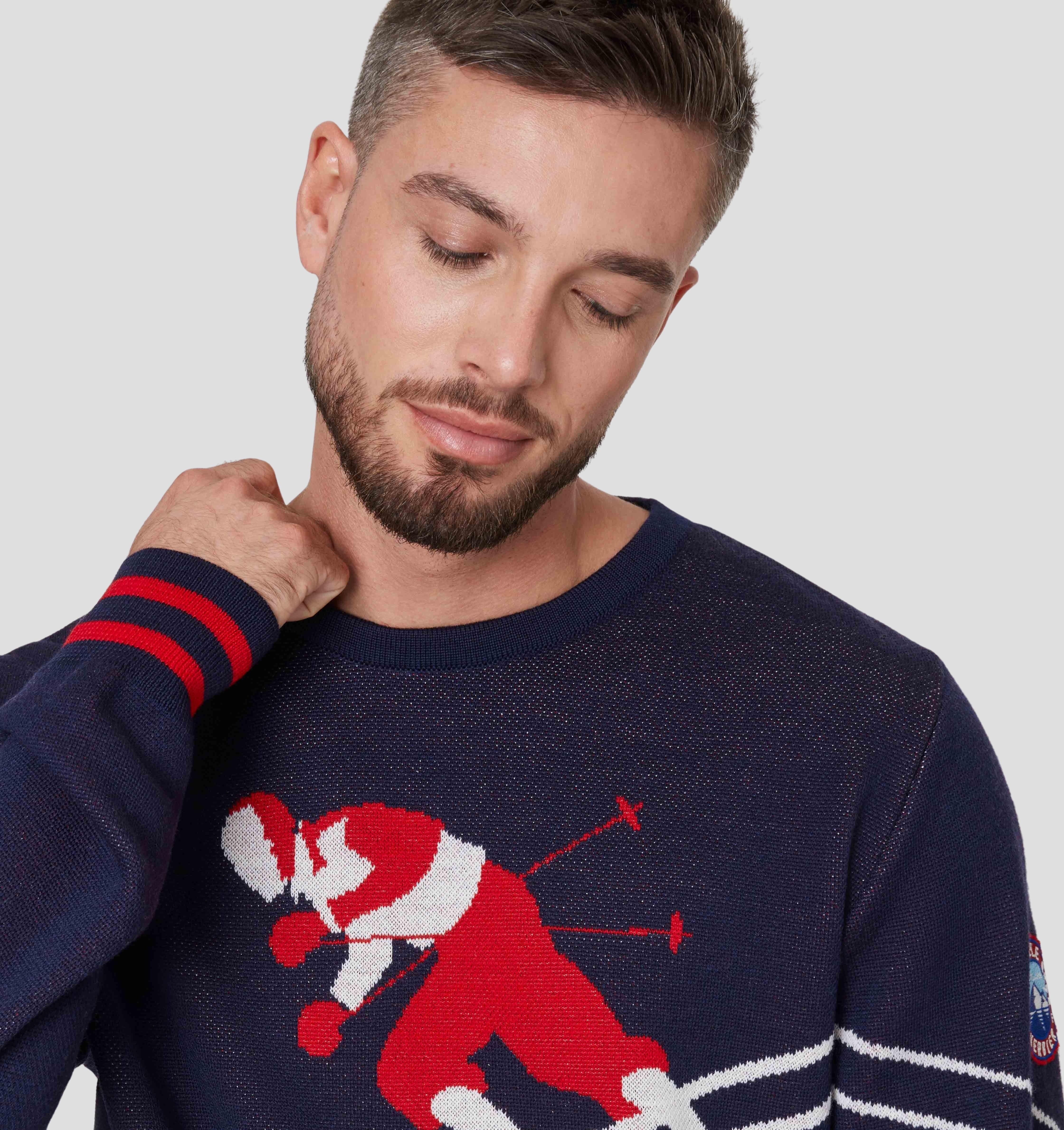 Vintage Merino Sweater - Navy Blue / S