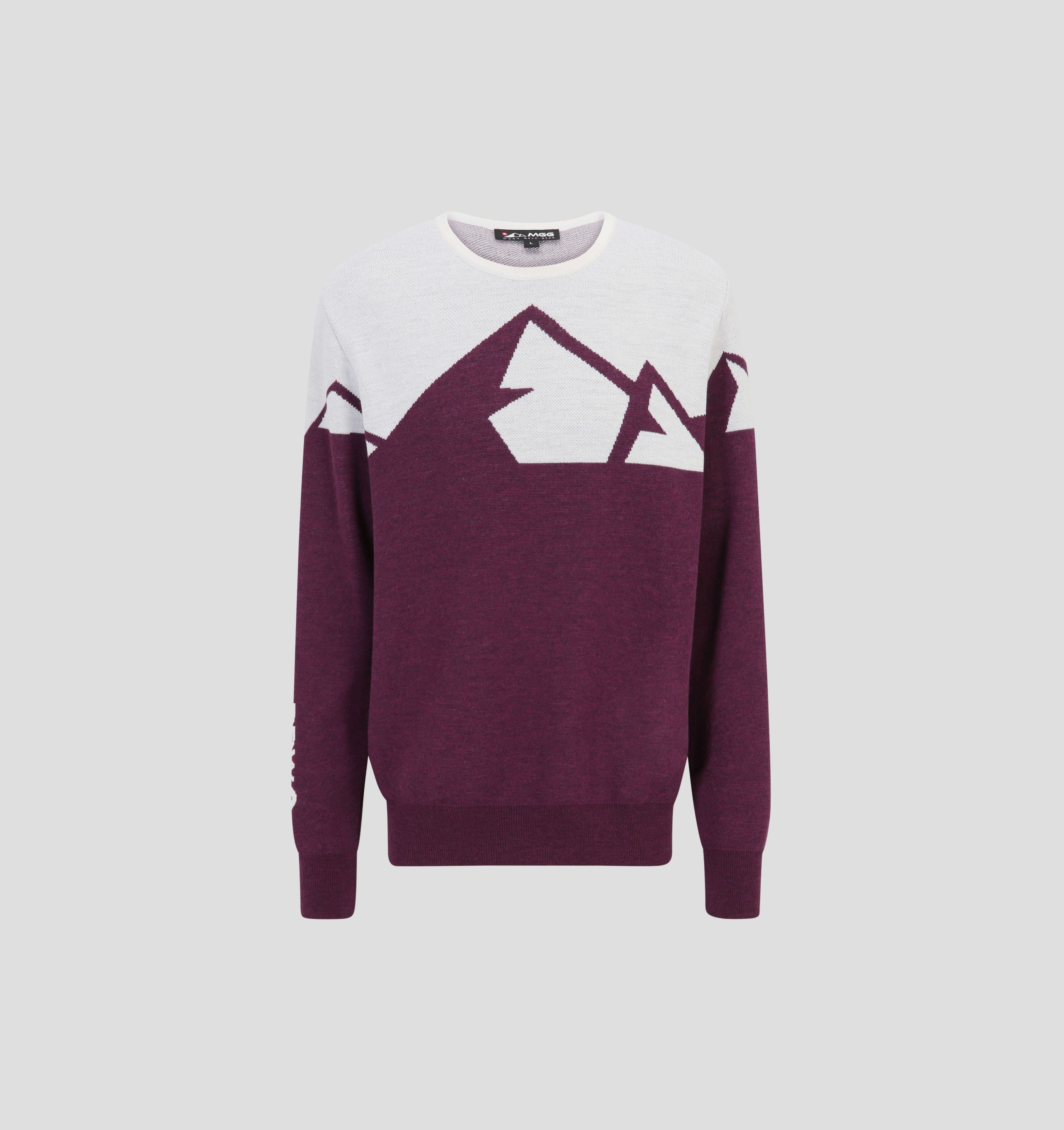 Panorama Merino Sweater - Merlot Red / S