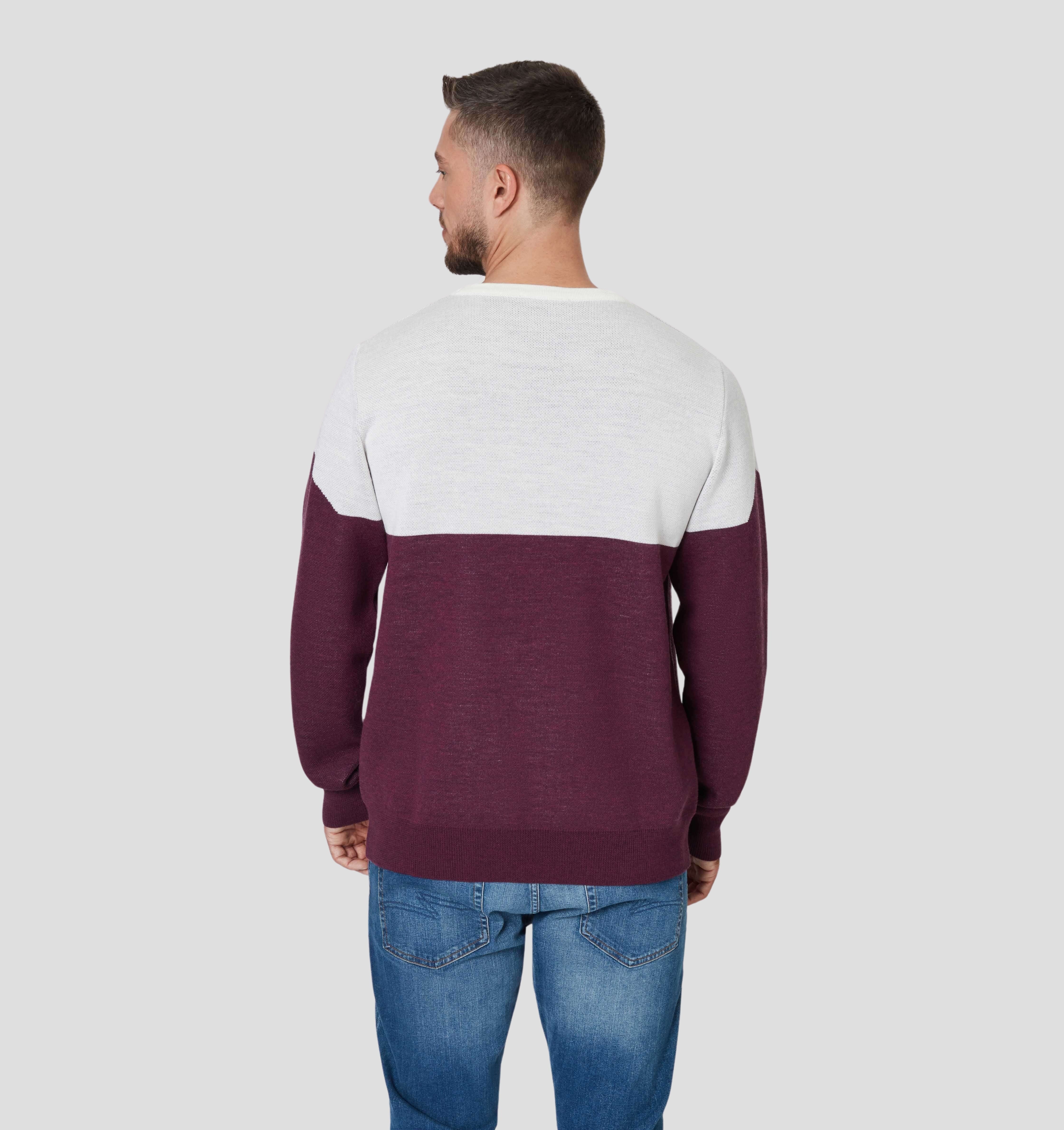 Panorama Merino Sweater - Merlot Red / S