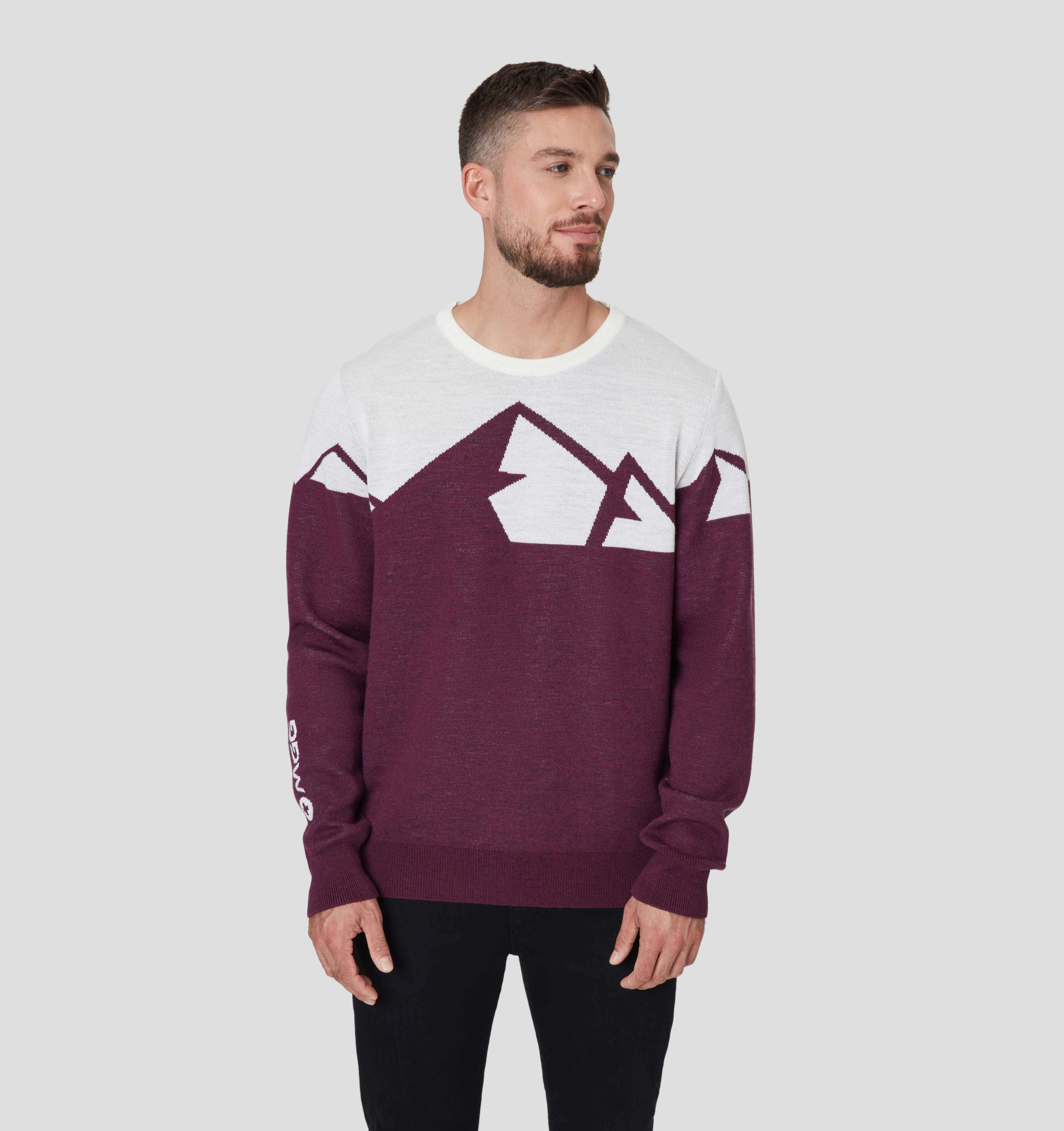 Panorama Merino Sweater - Merlot Red / S