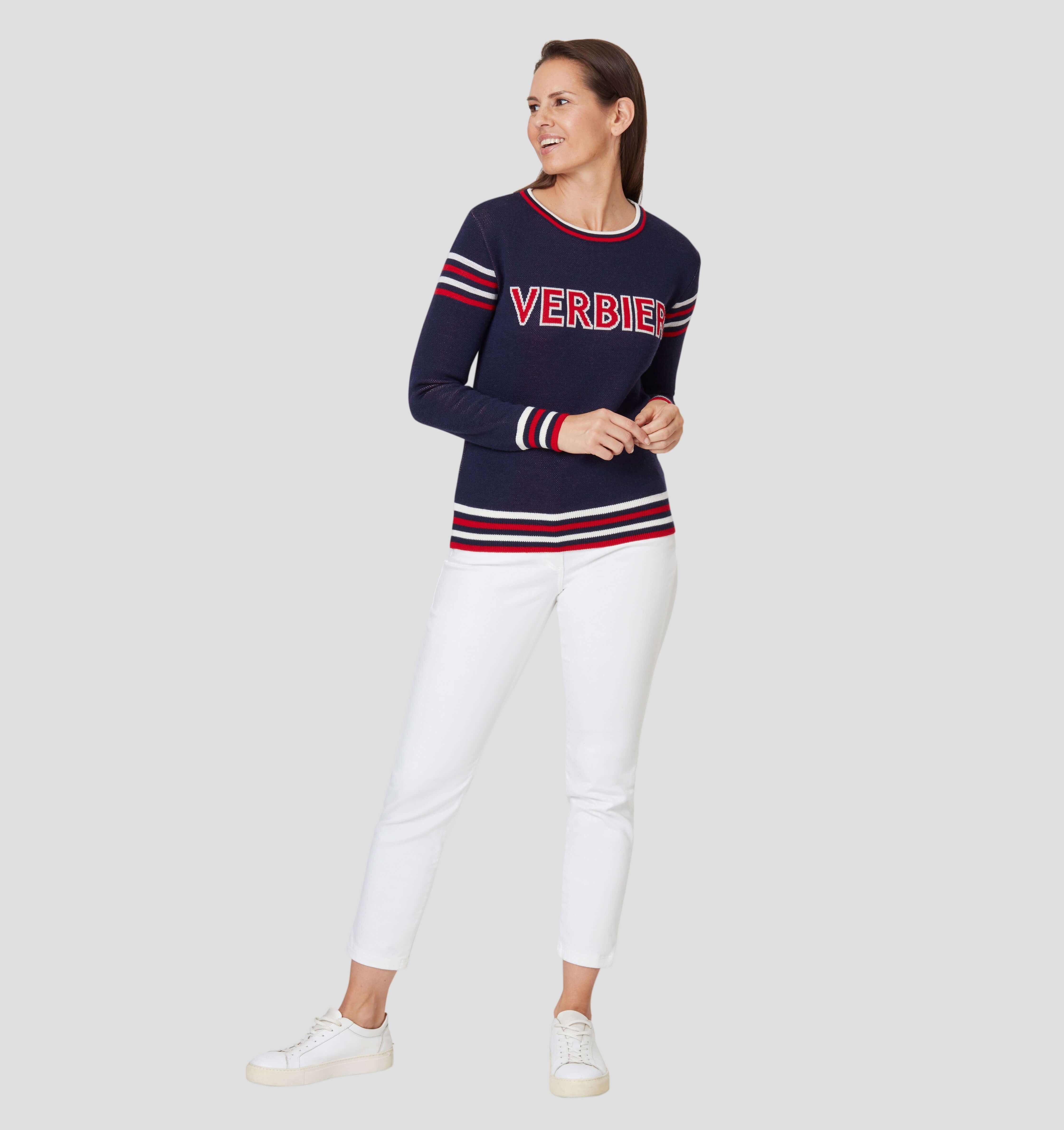 Verbier Merino Sweater - Navy Blue / XS