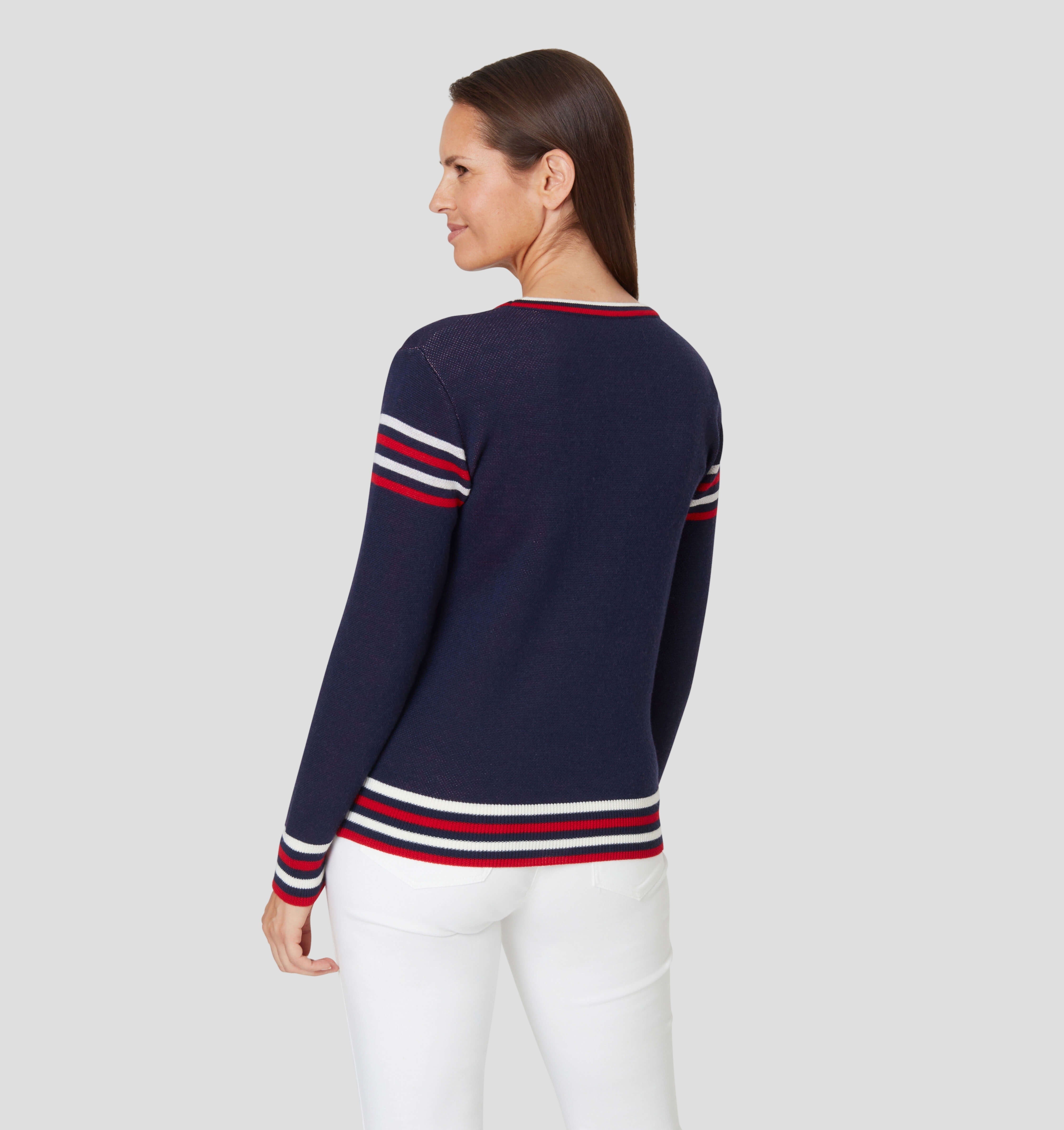 Verbier Merino Sweater - Navy Blue / XS