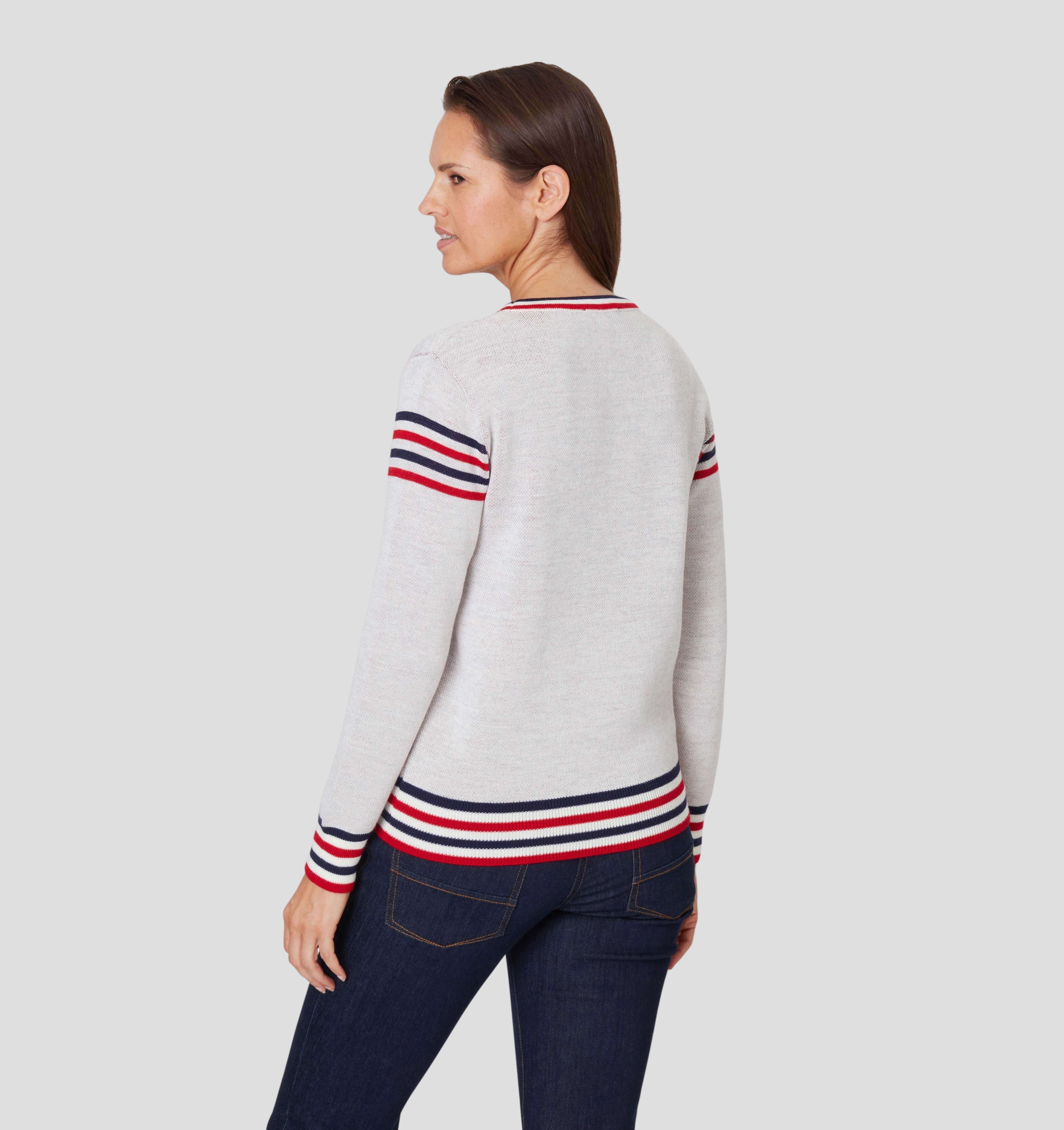 Retro Merino Sweater - Powder White / XS