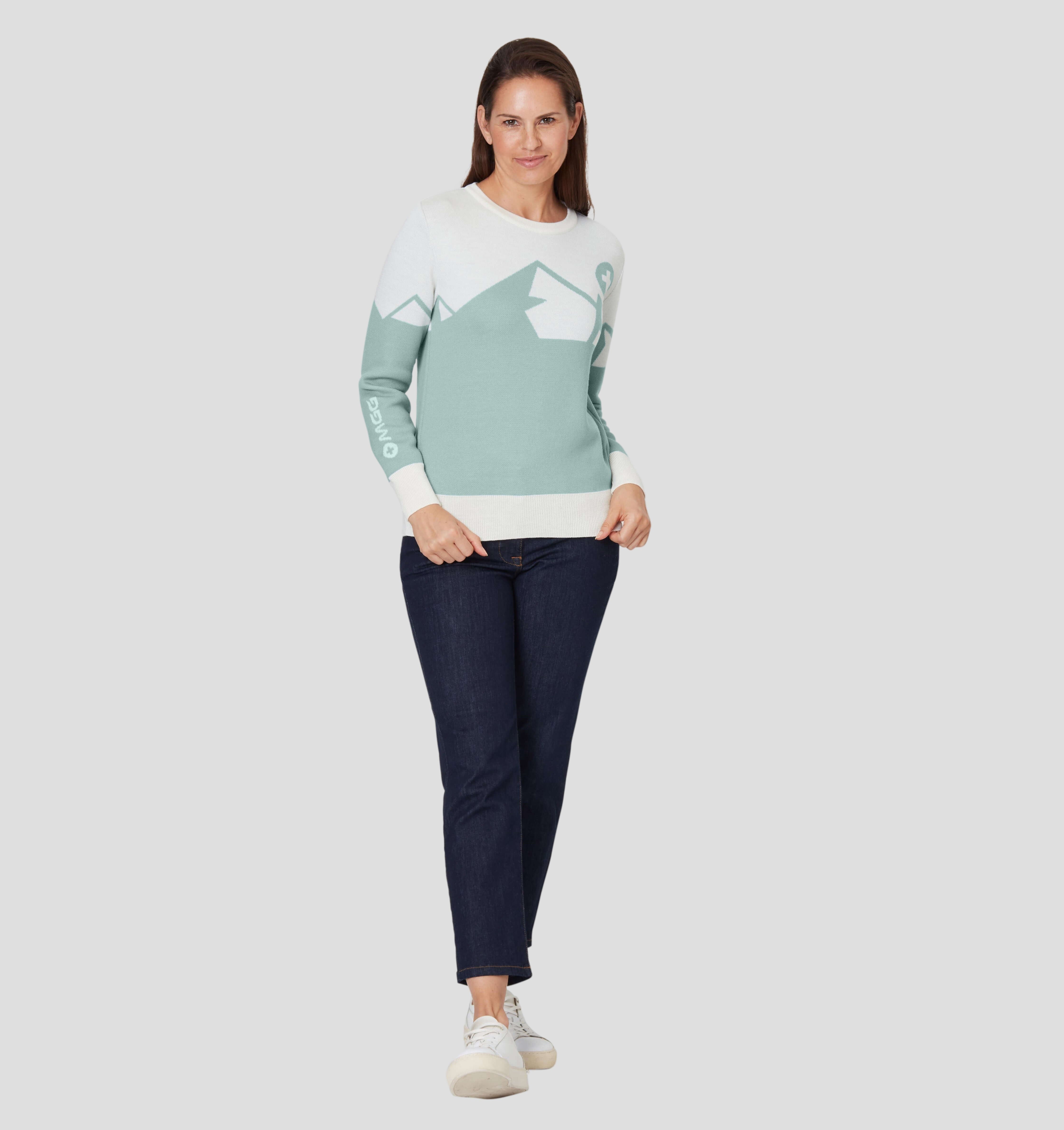 Panorama Merino Sweater - Granite Green / XS