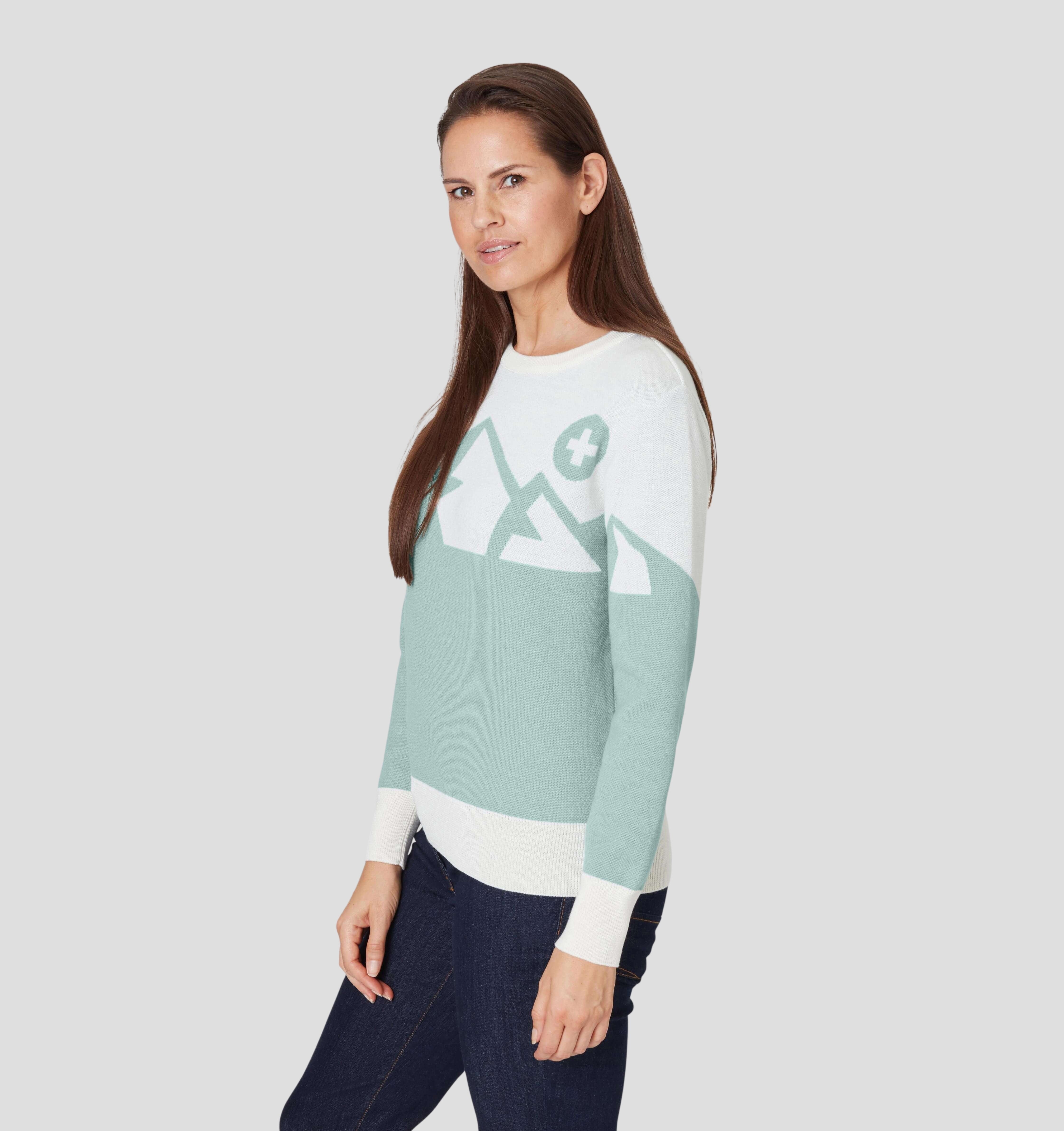 Panorama Merino Sweater - Granite Green / XS