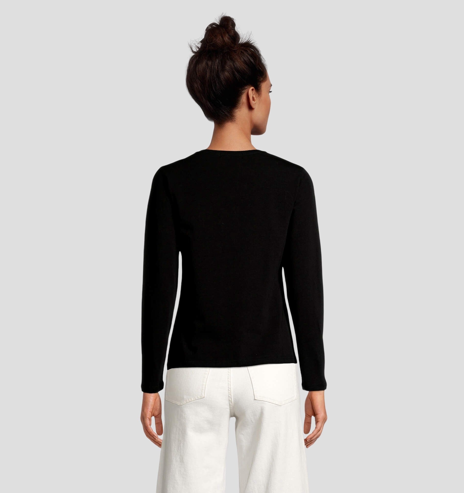 Black Collection NILCOTT® Organic Long Sleeve Tee - Onyx Black / XS