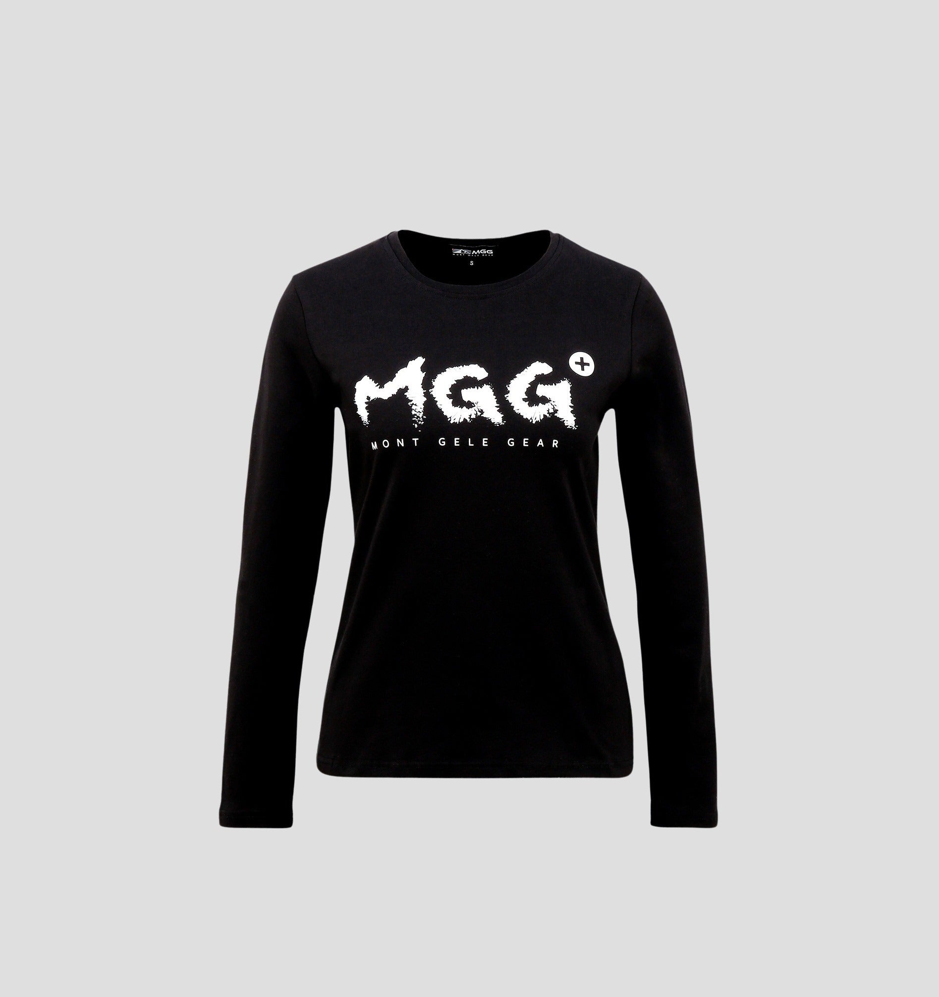 Cotton Long Sleeve Tee - Onyx Black - Long-Sleeved / S
