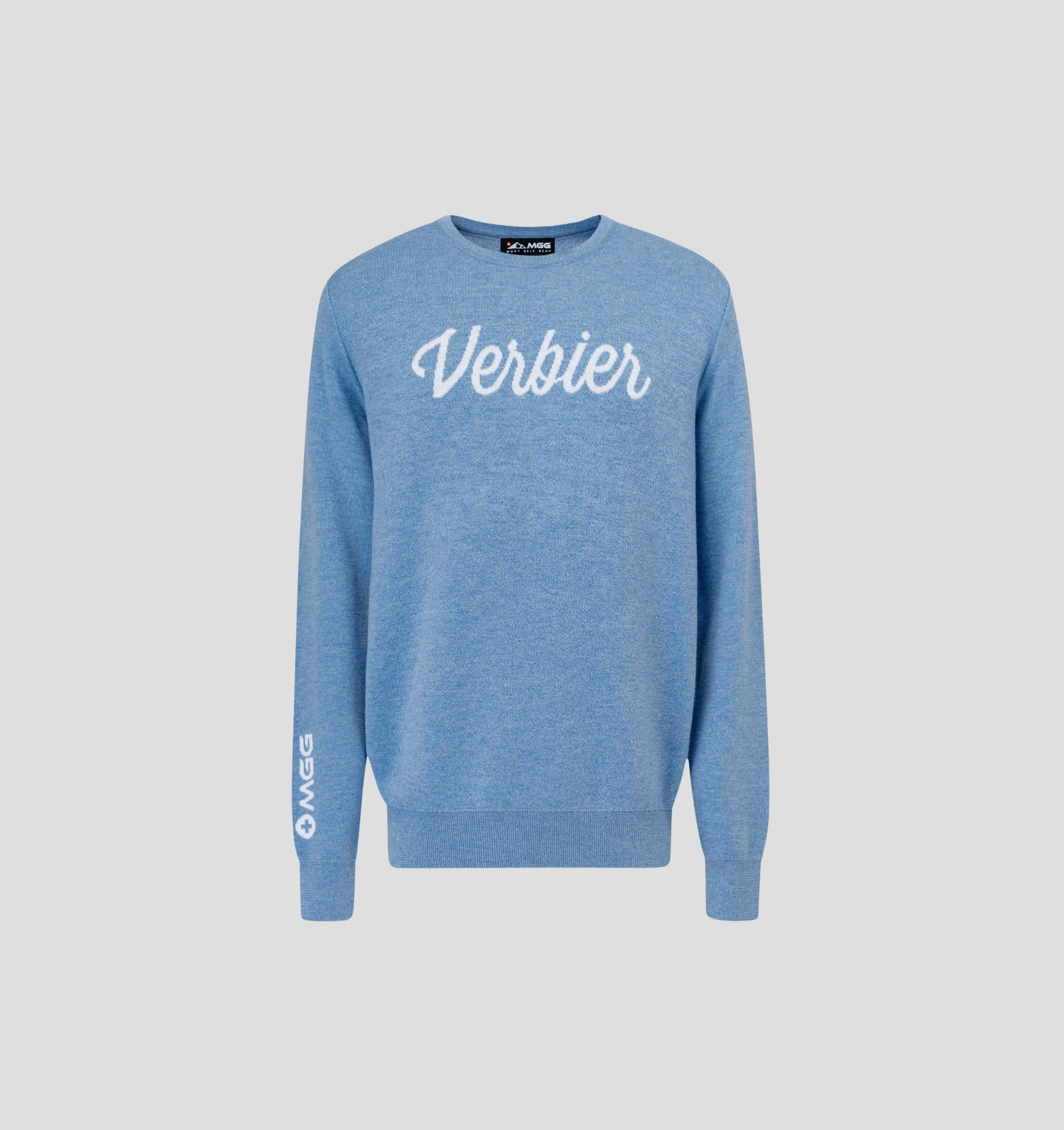 Verbier Merino Sweater - Steel Blue / S