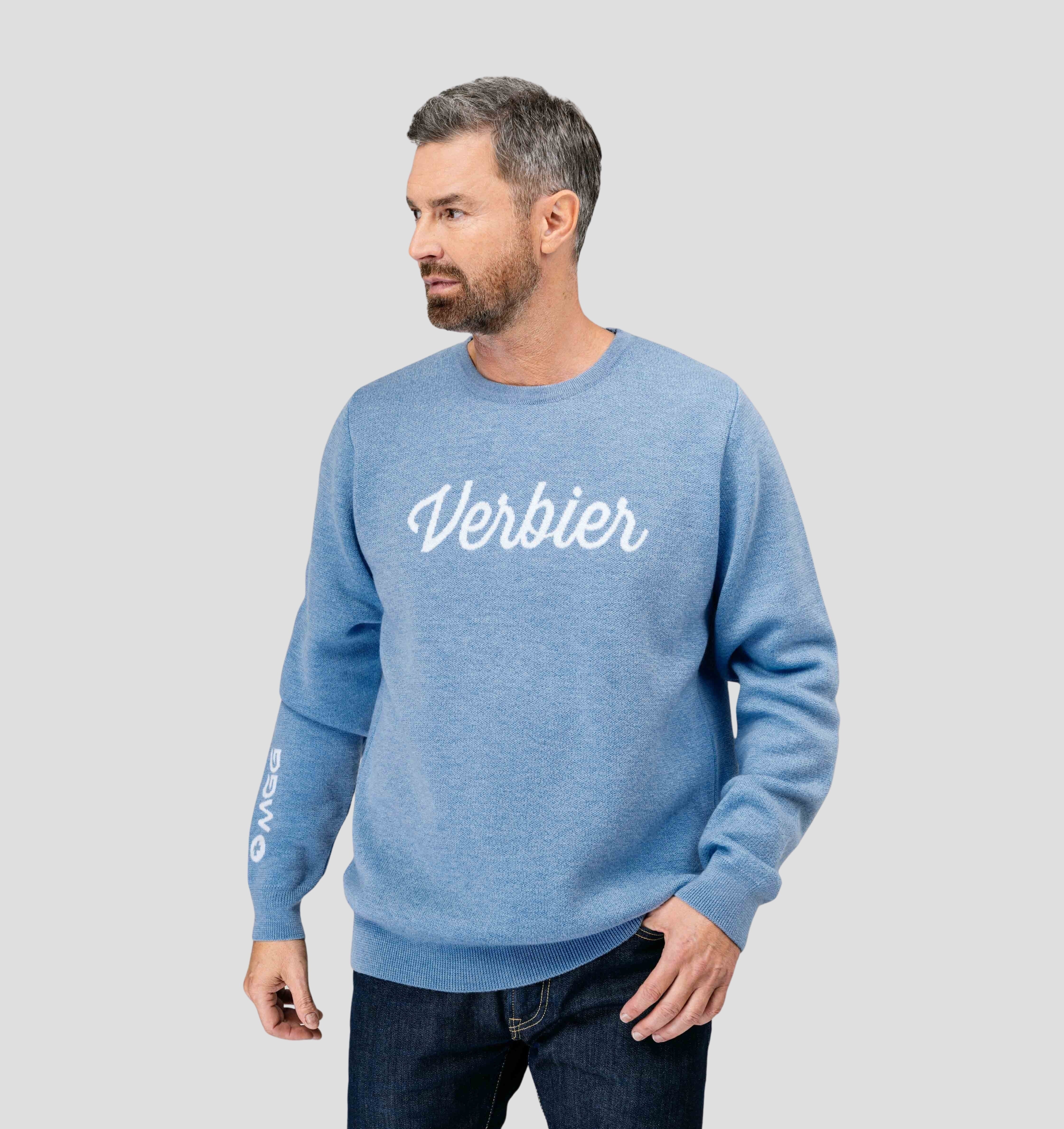 Verbier Merino Sweater - Steel Blue / S