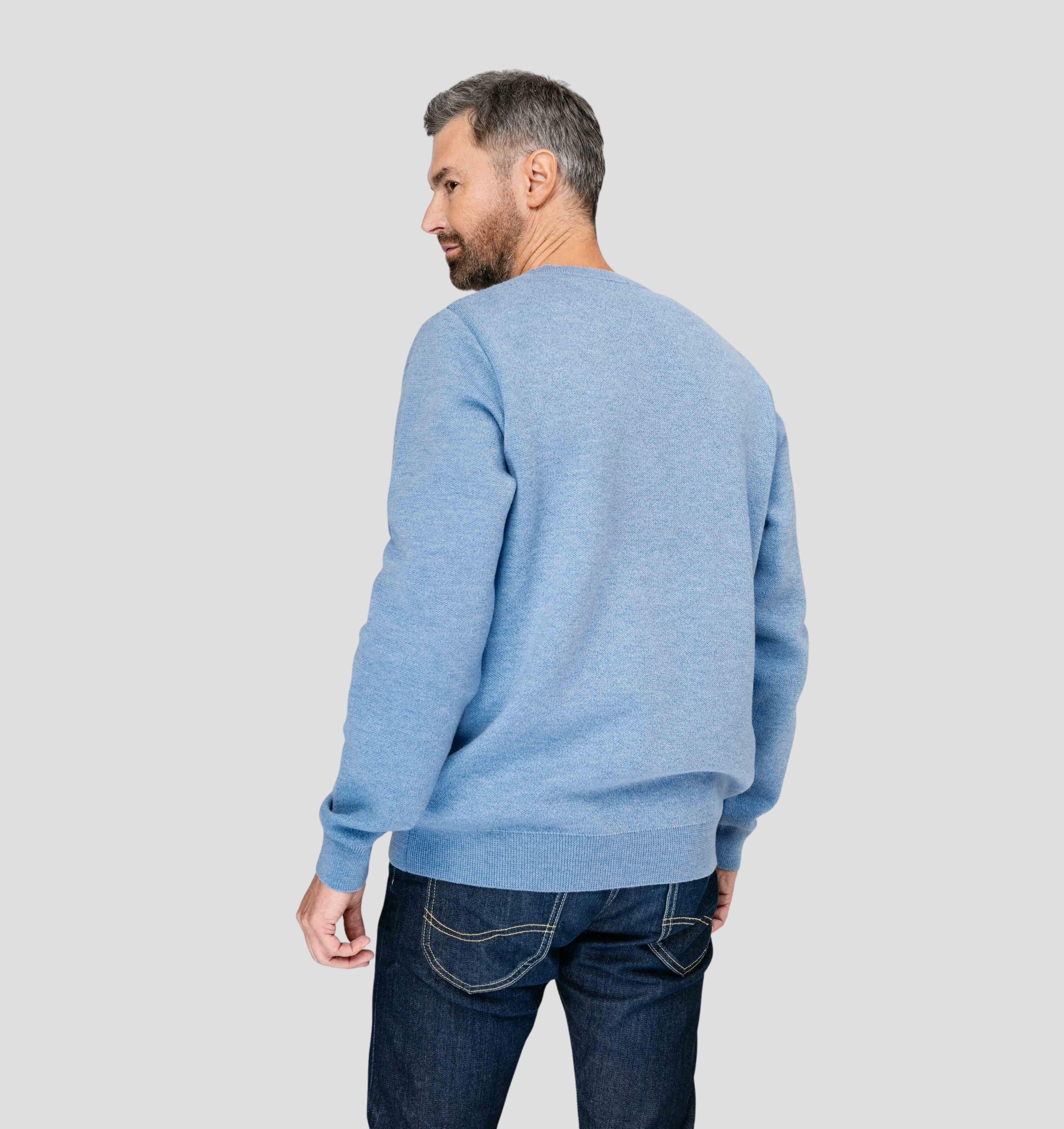 Verbier Merino Sweater - Steel Blue / S
