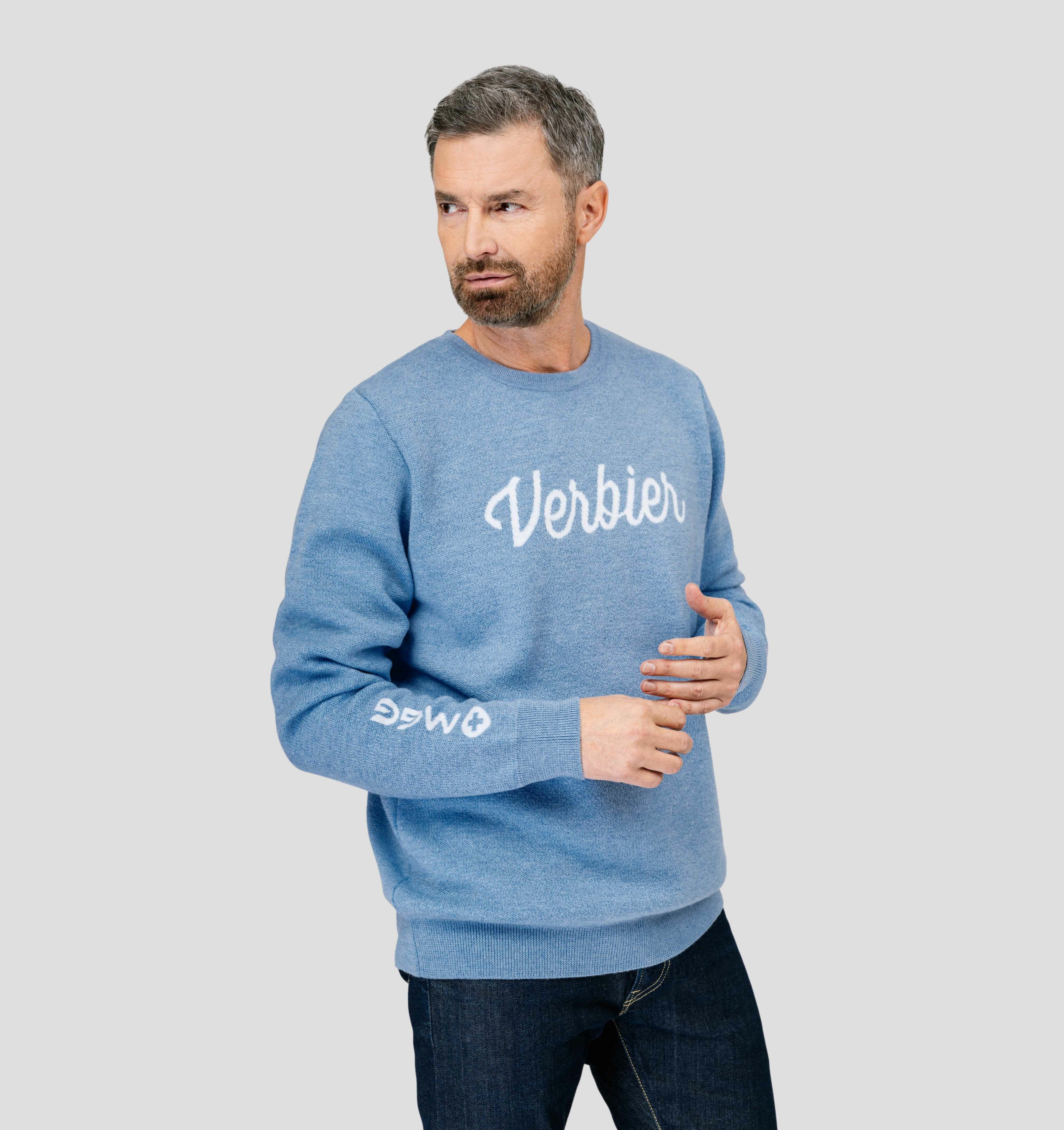 Verbier Merino Sweater - Steel Blue / S