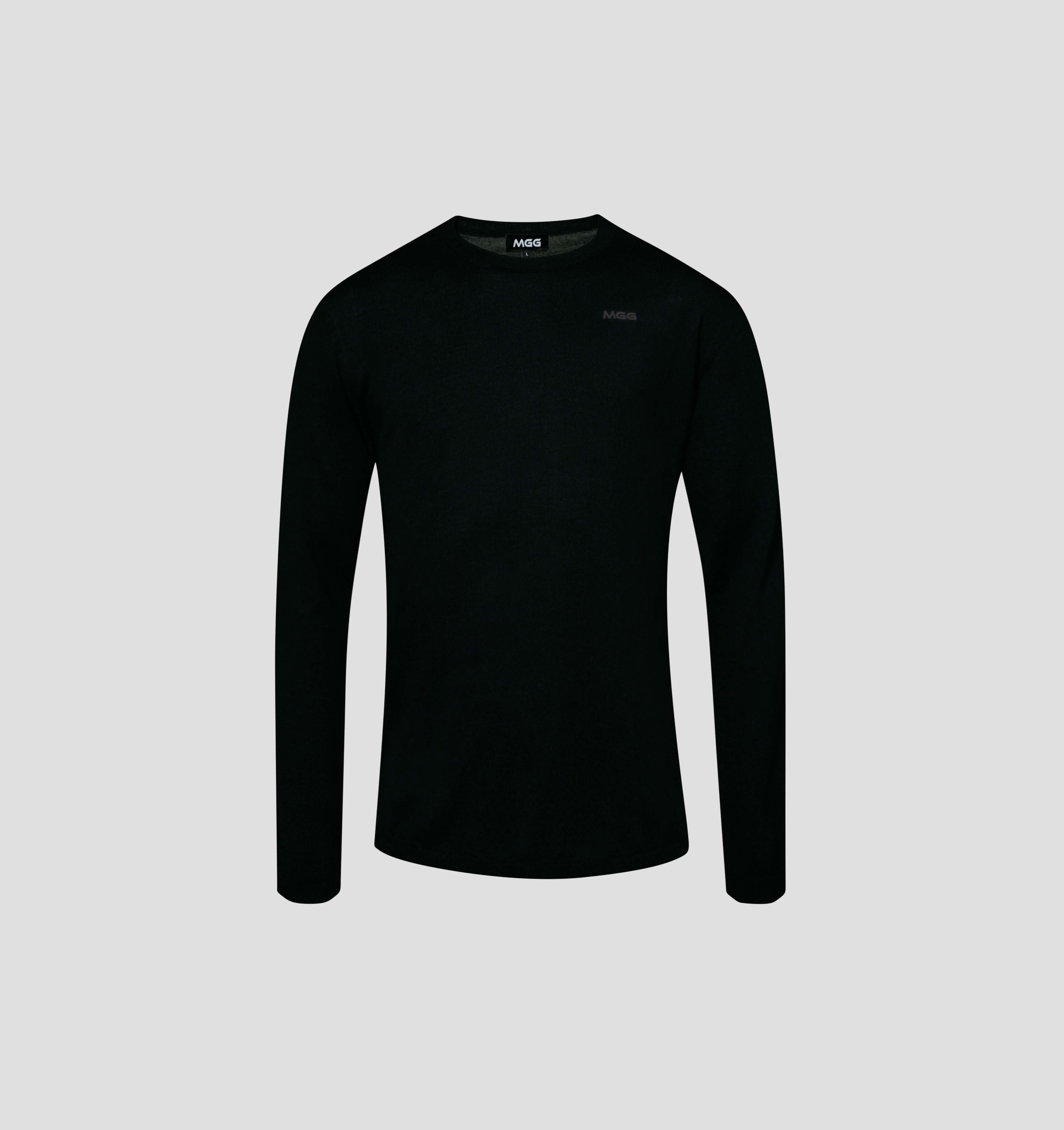 Merino CASHWOOL® SofTee | Long Sleeve - Onyx Black / S
