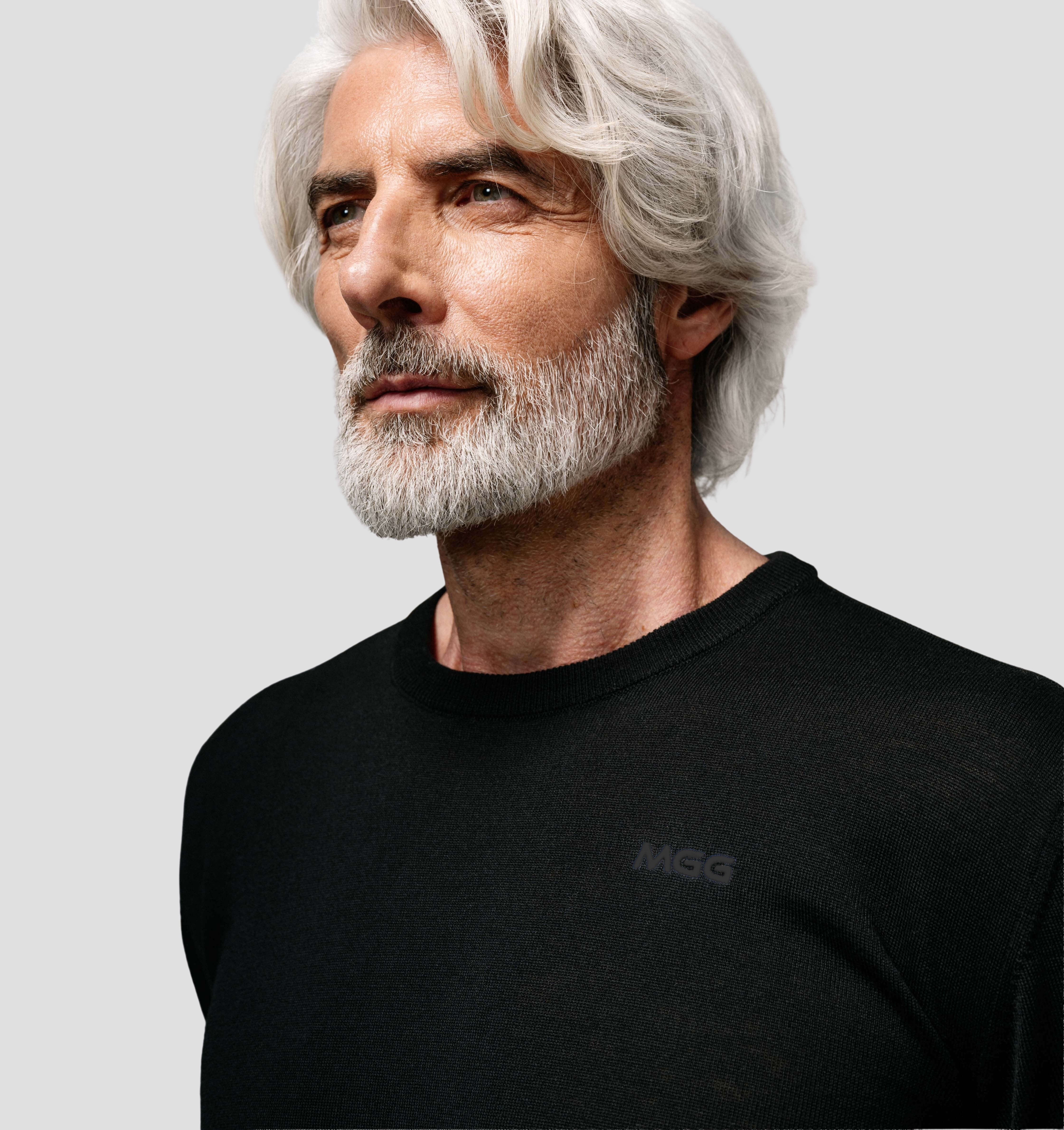 Merino CASHWOOL® SofTee | Long Sleeve - Onyx Black / S