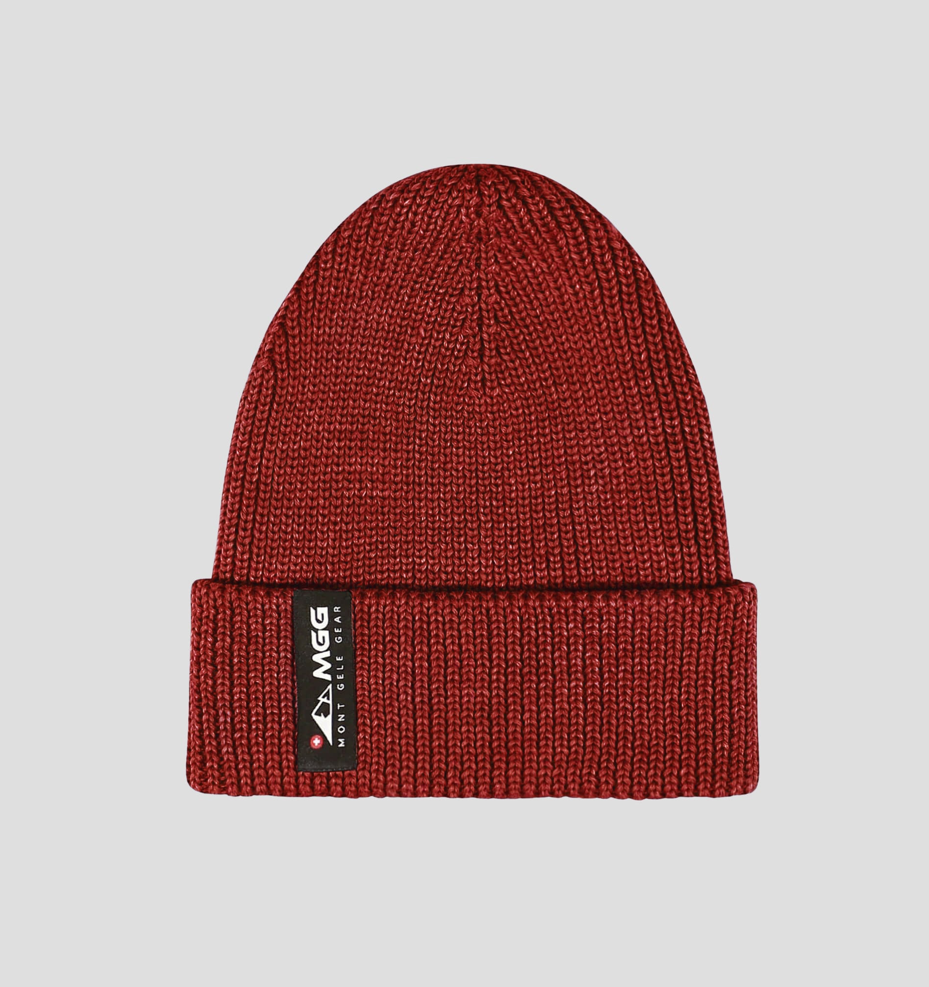 Merino Fisherman Beanie - Mahogany Red / One Size