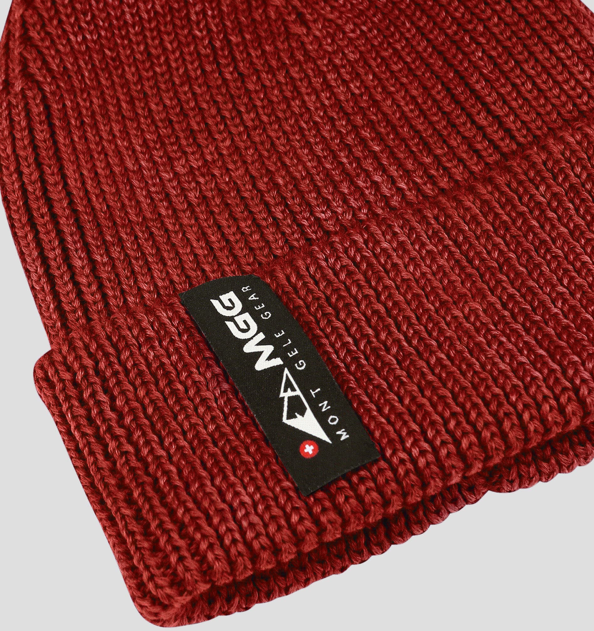 Merino Fisherman Beanie - Mahogany Red / One Size