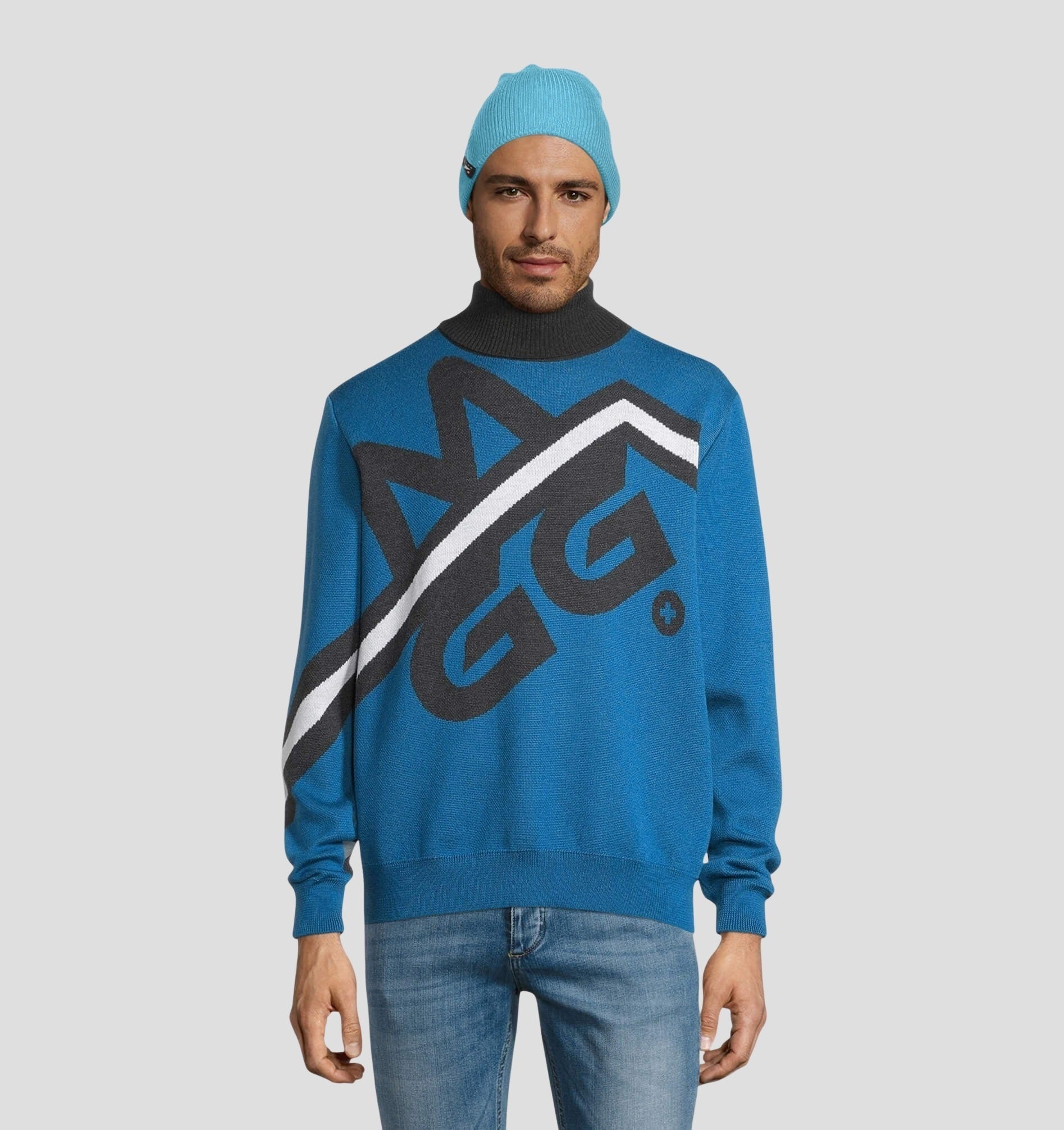 Merino Slouch Beanie - Ocean Blue / One Size