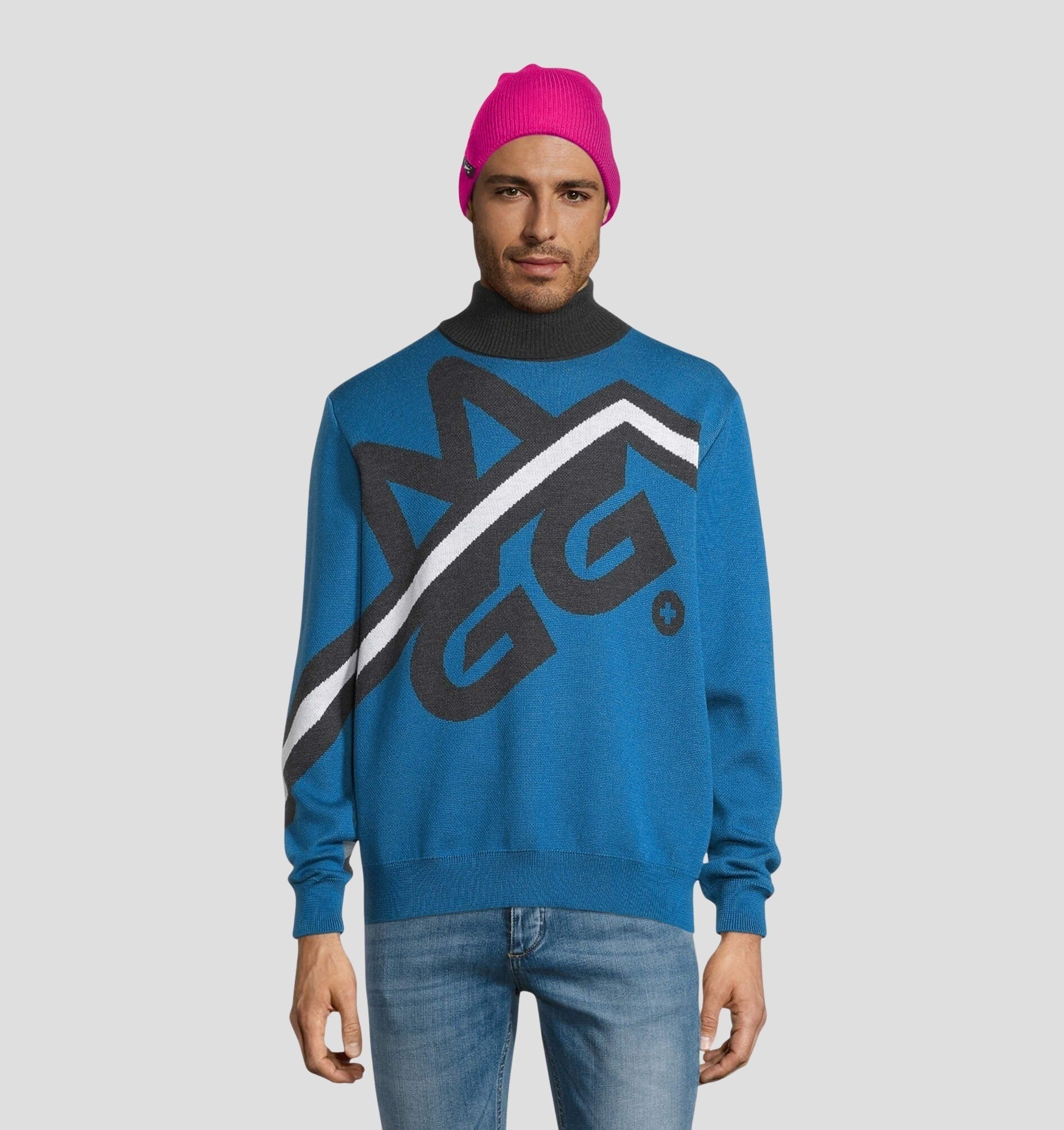 Merino Slouch Beanie - Ocean Blue / One Size