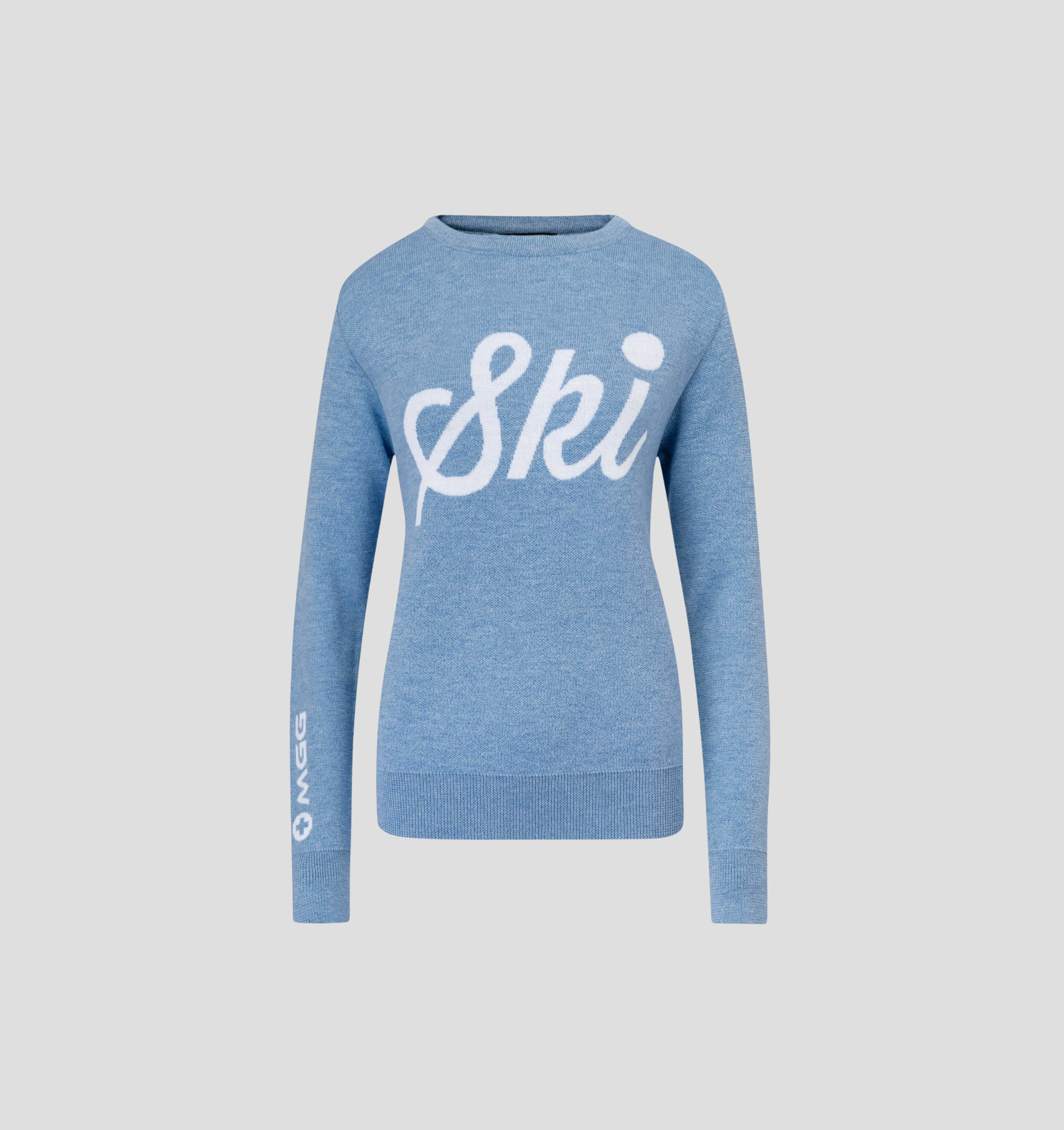 Retro Merino Sweater - Steel Blue / XS