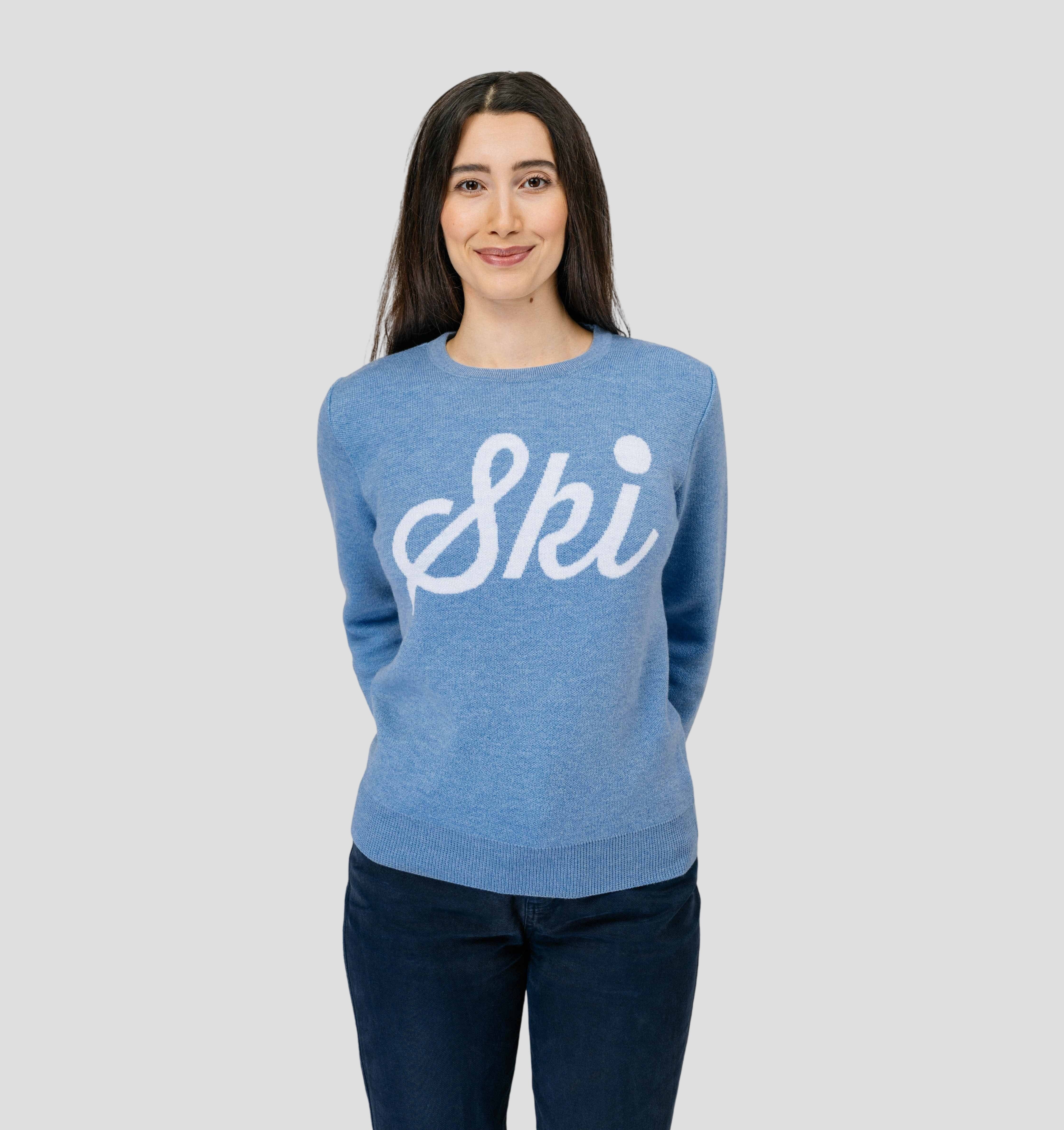 Retro Merino Sweater - Steel Blue / XS