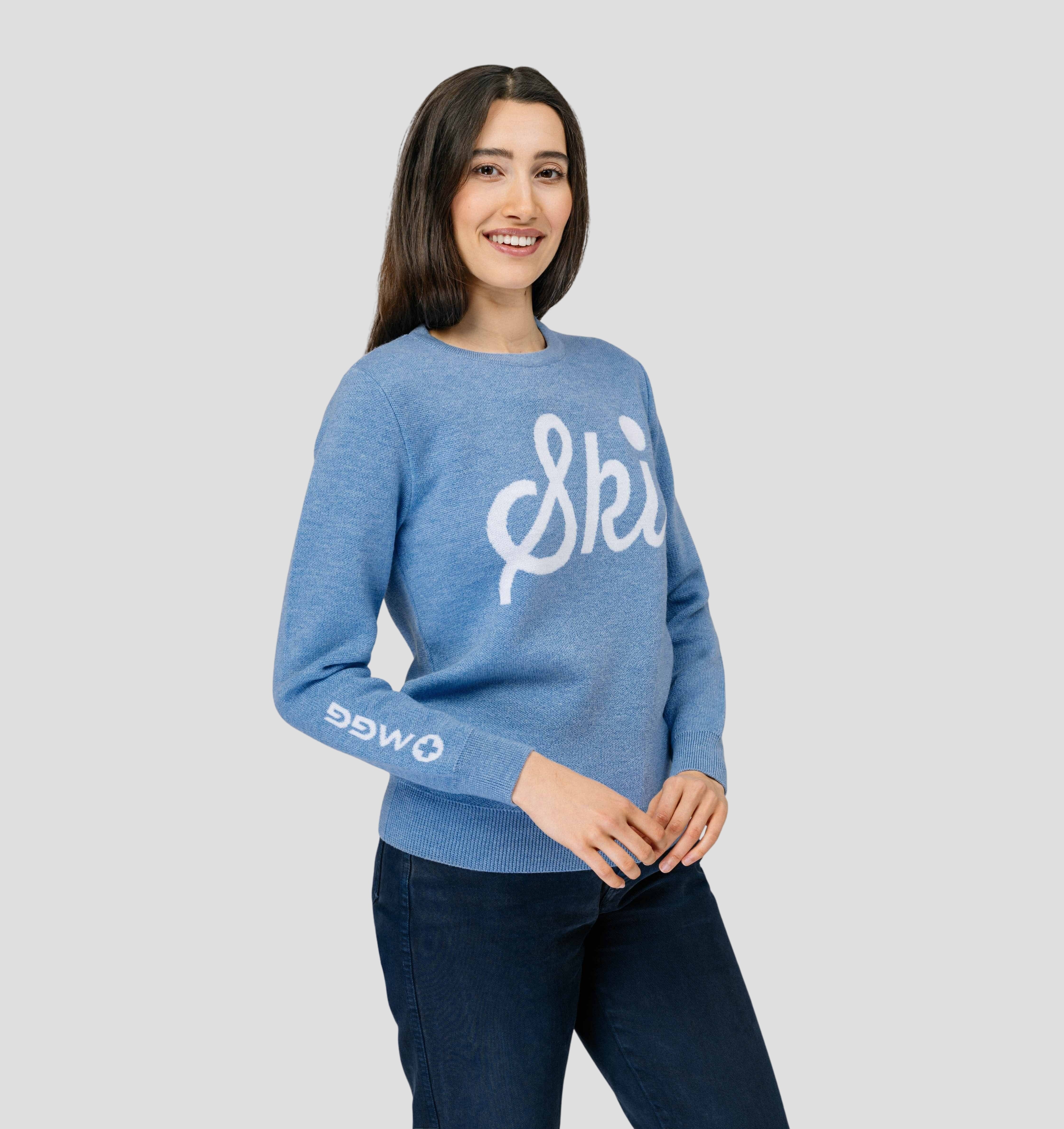 Retro Merino Sweater - Steel Blue / XS