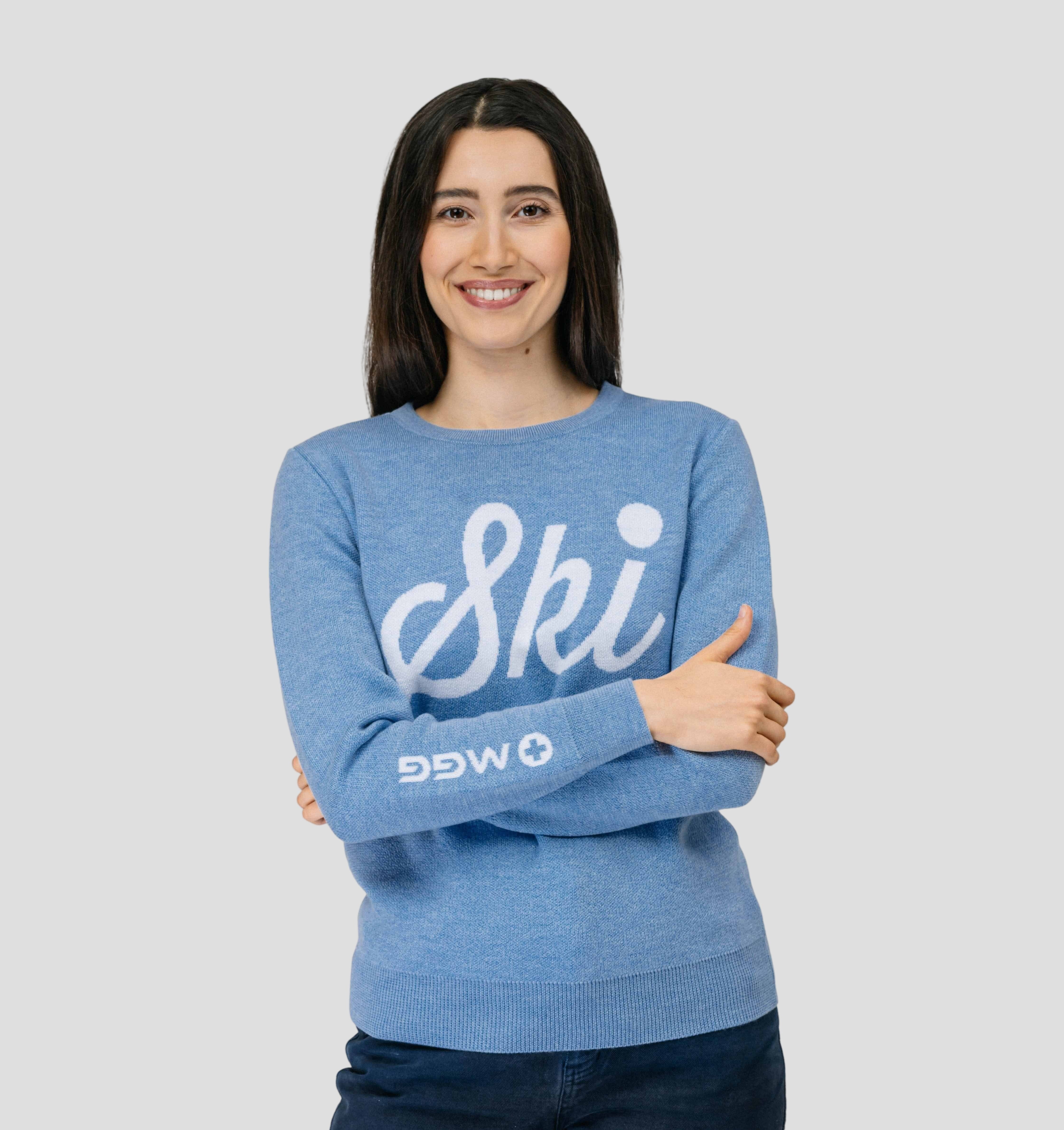 Retro Merino Sweater - Steel Blue / XS