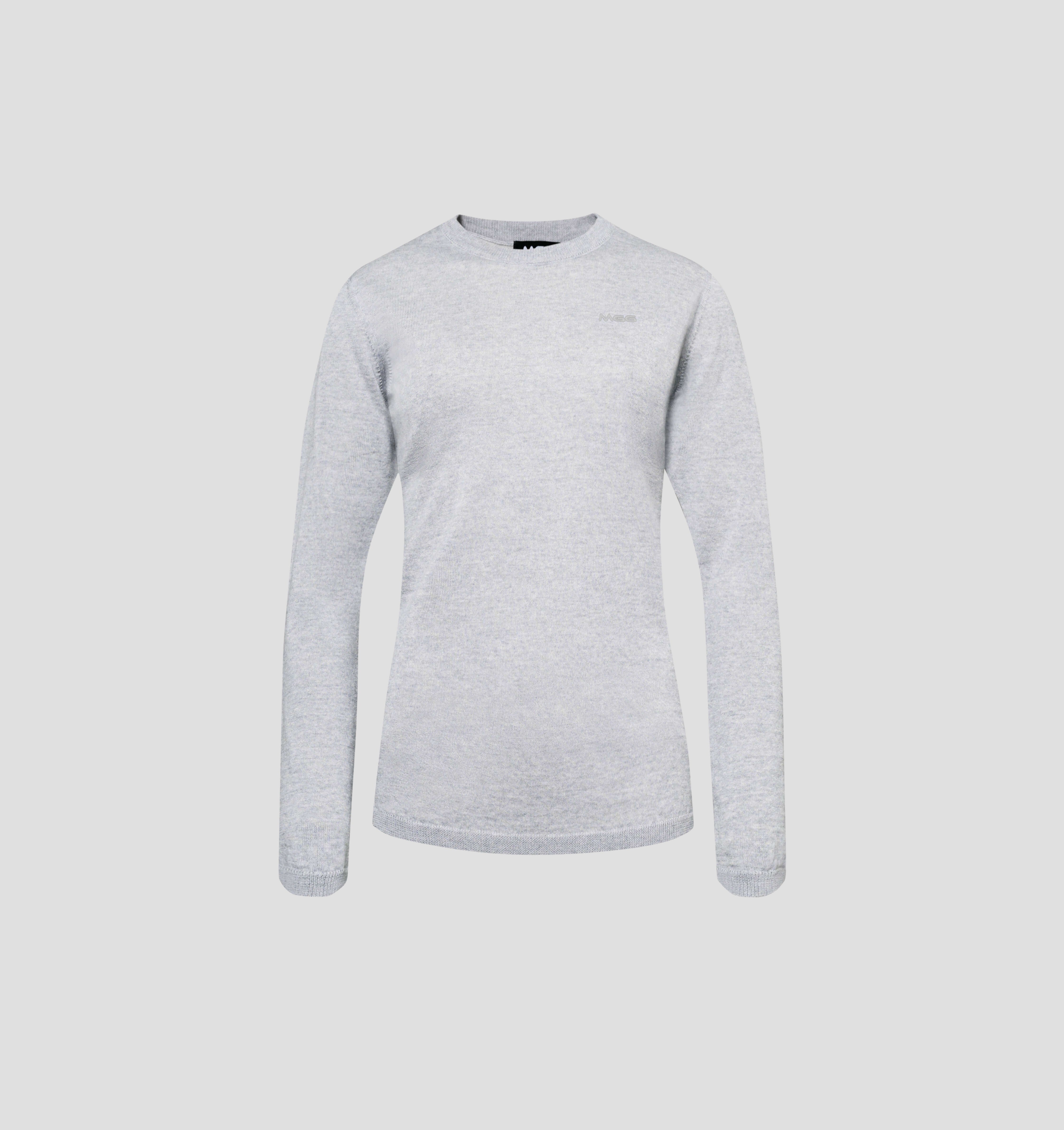 Merino CASHWOOL® SofTee | Long Sleeve - Smoke Grey / XS